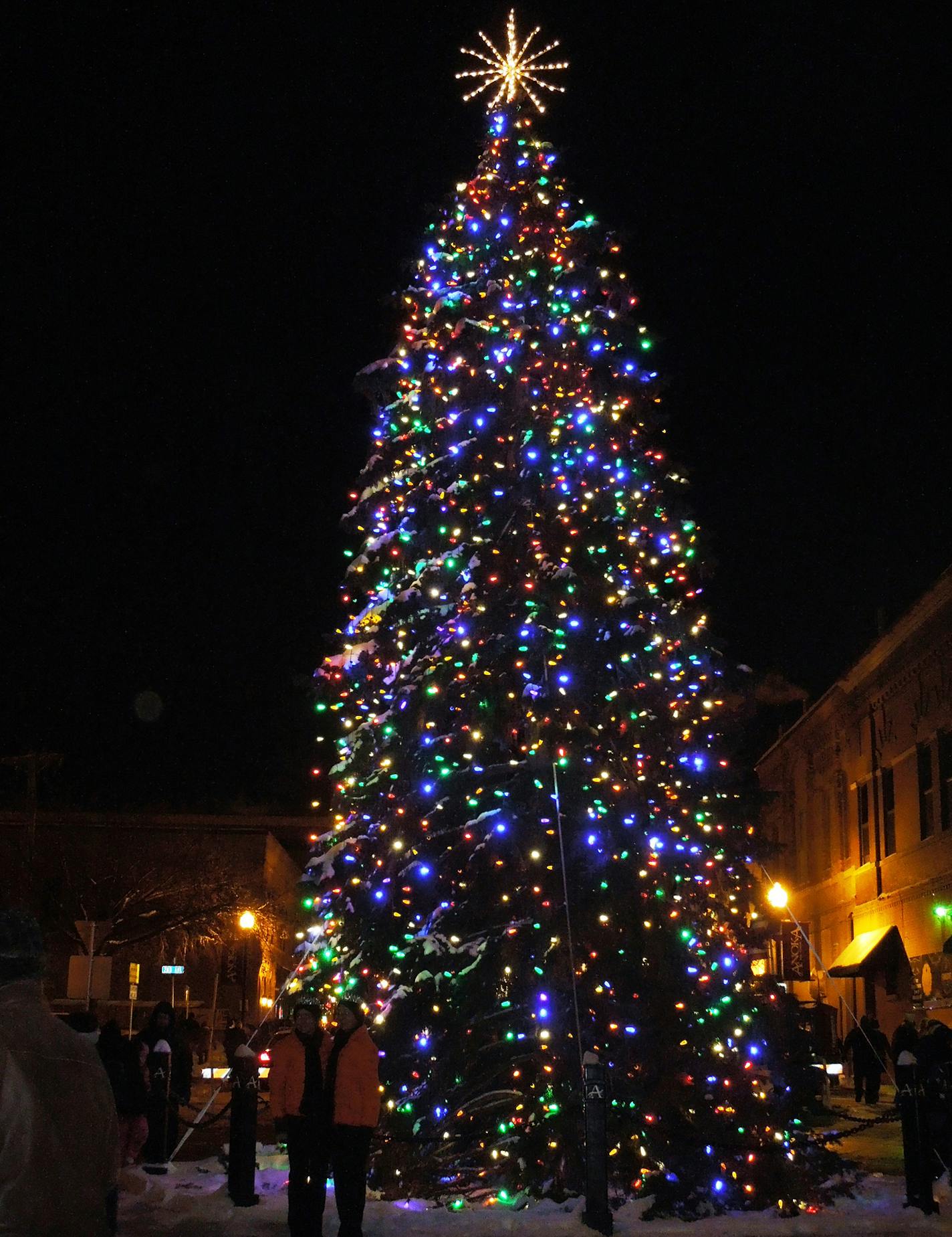 City of Anoka annual Christmas tree lighting