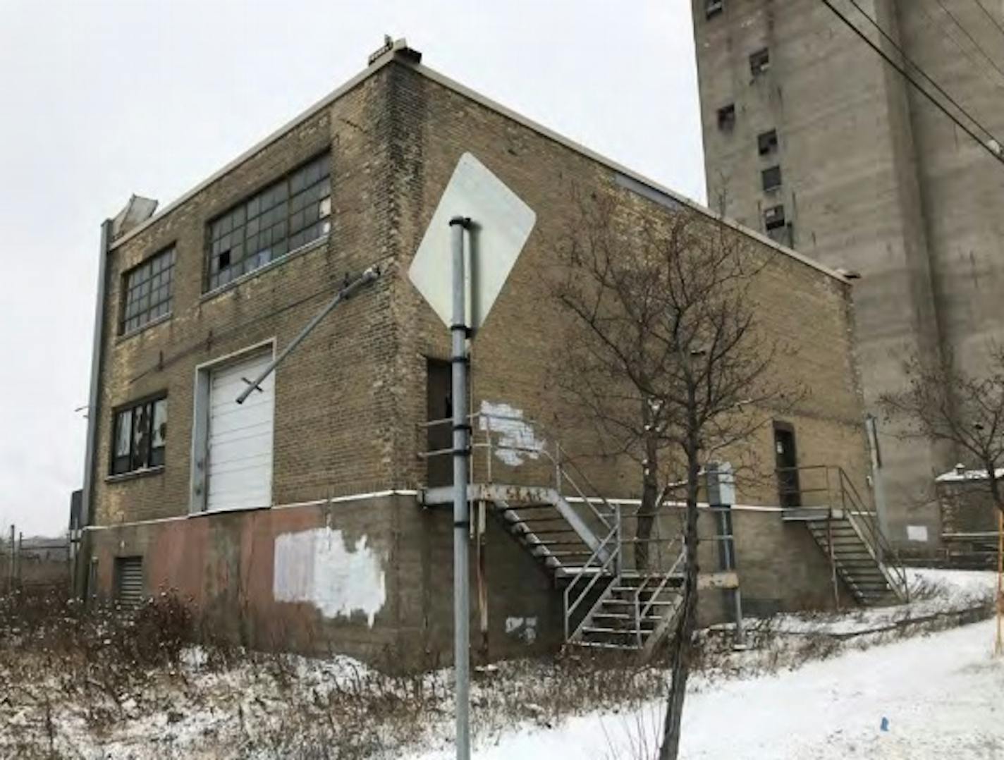 This 1945 building on Malcolm Avenue would be rehabbed and anchor the O'Shaughnessy Distillery project.