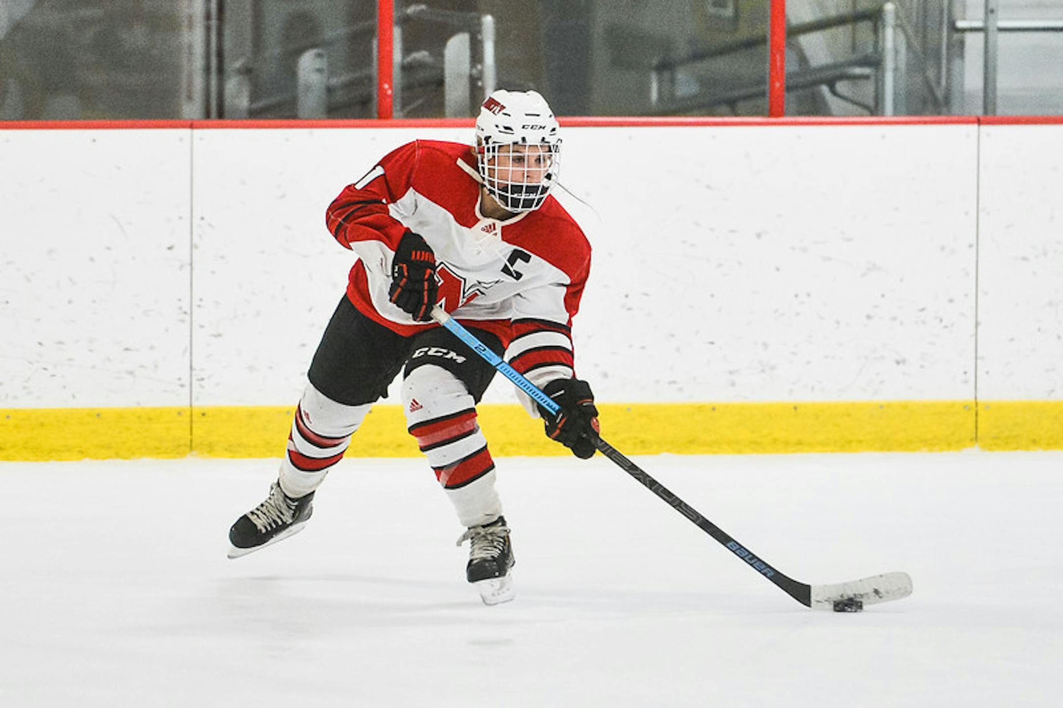 Lakeville North junior center Sydney Antonakis lined up a shot in a section quarterfinal victory over Rochester Century. The shot resulted in one of her four goals in the game.