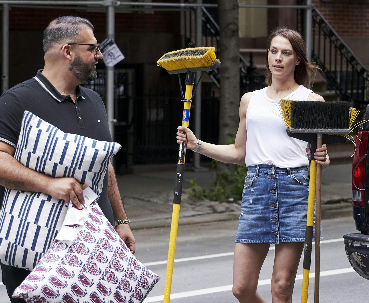 BACKYARD ENVY -- Pictured: (l-r) James DeSantis, Melissa Brasier -- (Photo by: Kathy Boos/Bravo) ORG XMIT: Season:1