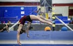 Gophers gymnast Lexy Ramler practiced earlier this month.