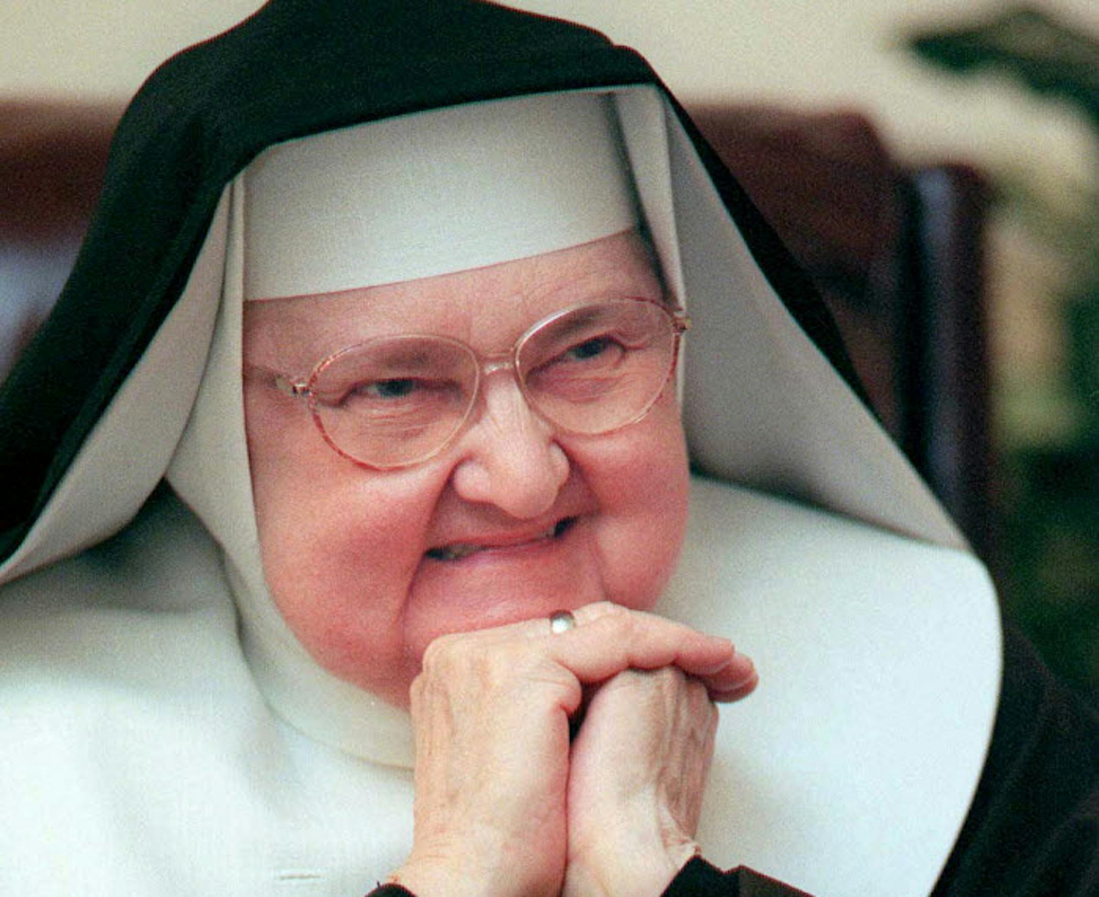 Mother Angelica, shown March 2, 1999, ws both Mother Abbess of the Lady of Angels Monastery in Irondale, Ala., as well as chairman of the board or the Eternal Word Television Network.