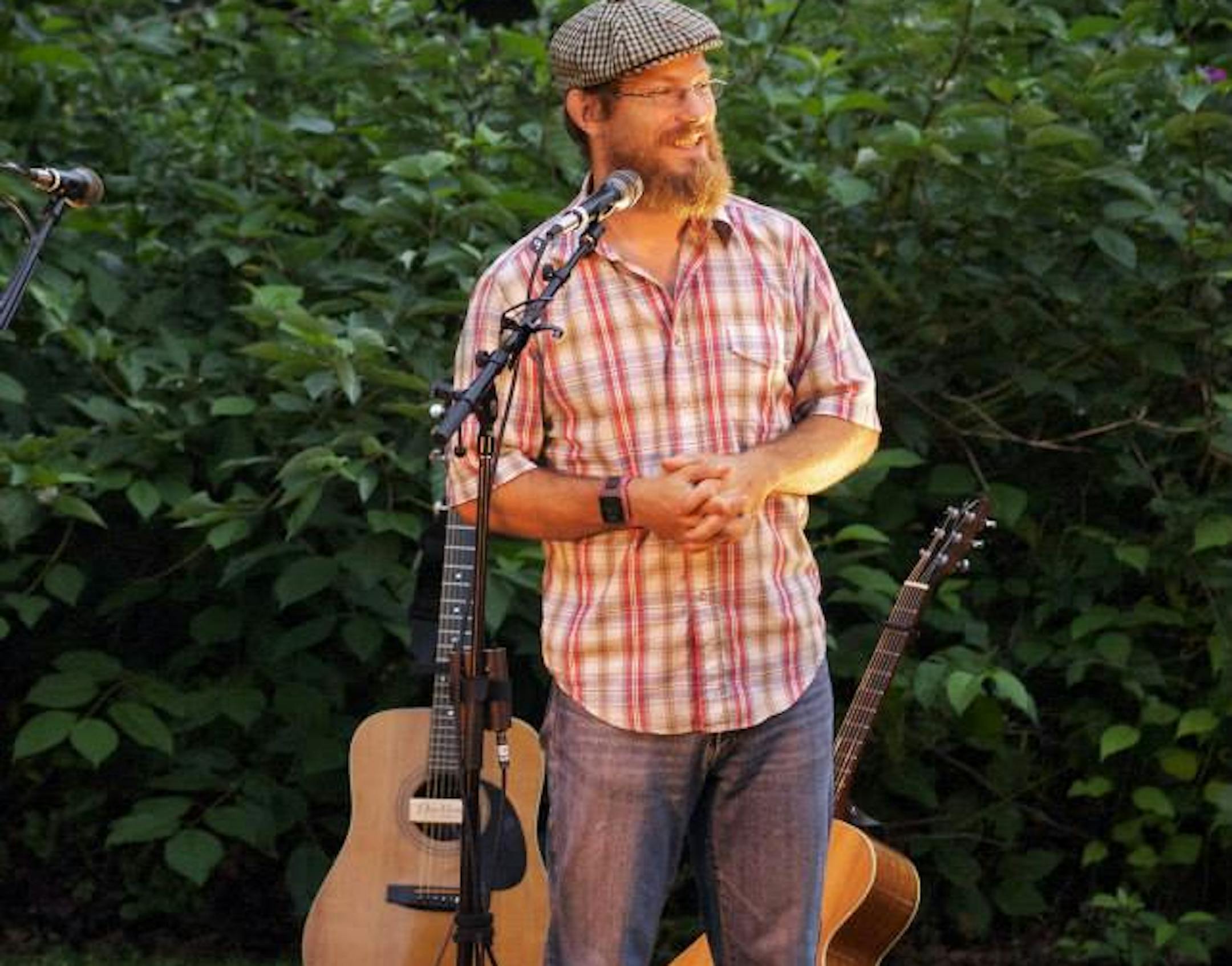 Mayor-elect Jay Arrowsmith DeCoux, at a concert held in the back yard of the Bed and Breakfast he and his wife own. ORG XMIT: sIi-nqW7M5CtNeYENrqV