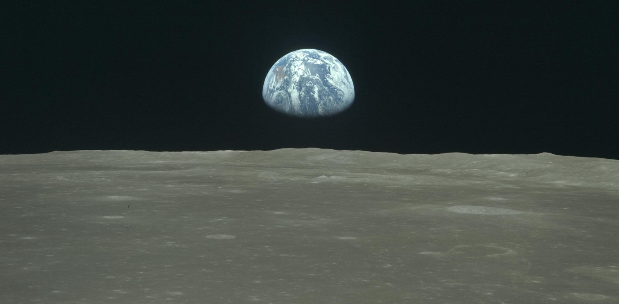 Earth as seen from the Apollo 11 lunar mission in July 1969. Amid today's uncertainty, it's important to look at the bigger picture and remember how incredible it is that any of us are here at all.