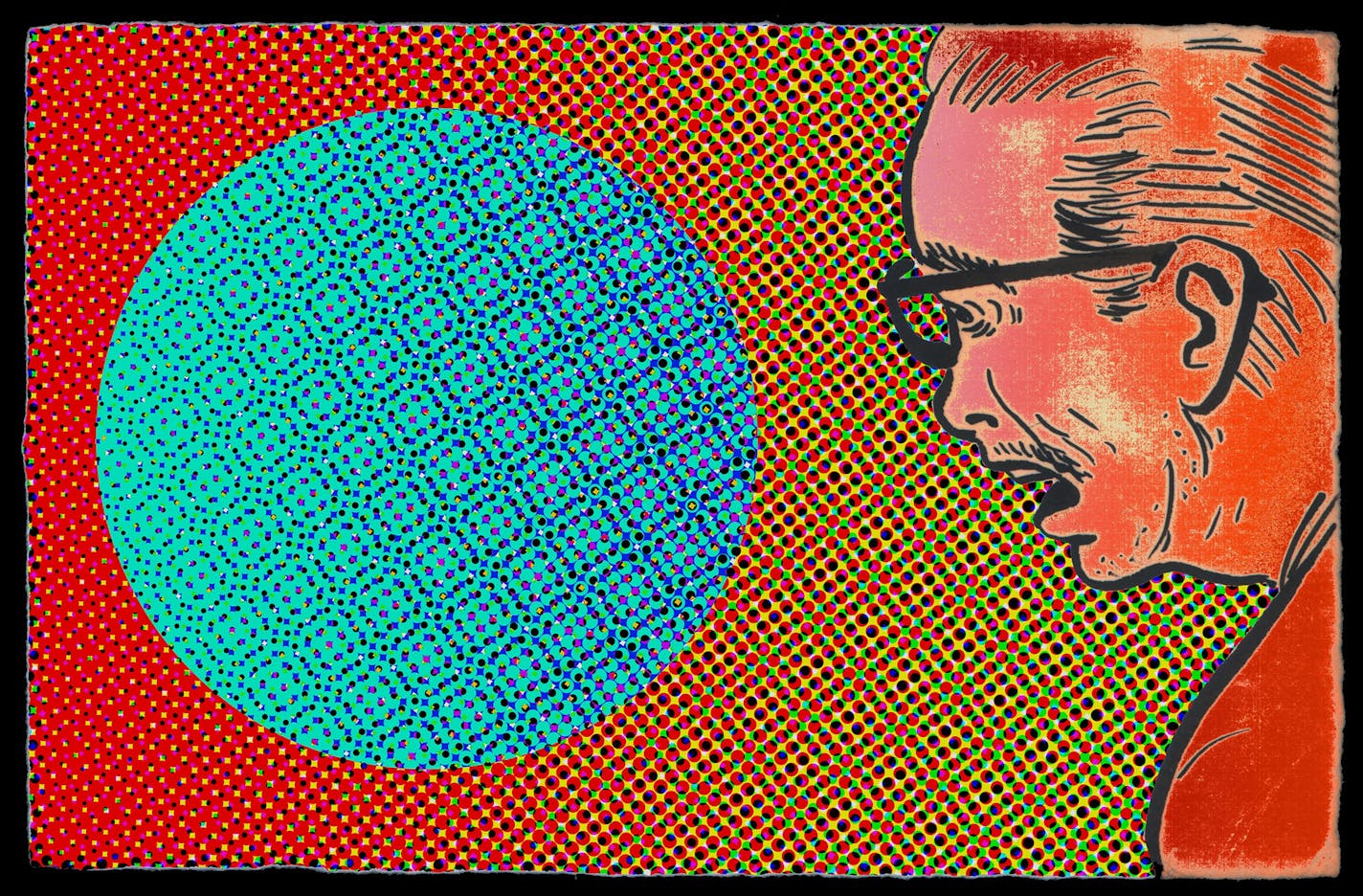 Mark Mothersbaugh 1964 &#xf1; Monument to the conquerors of space, 2012. Ink jet on paper 43 x 65 3/10 in. Courtesy the artist