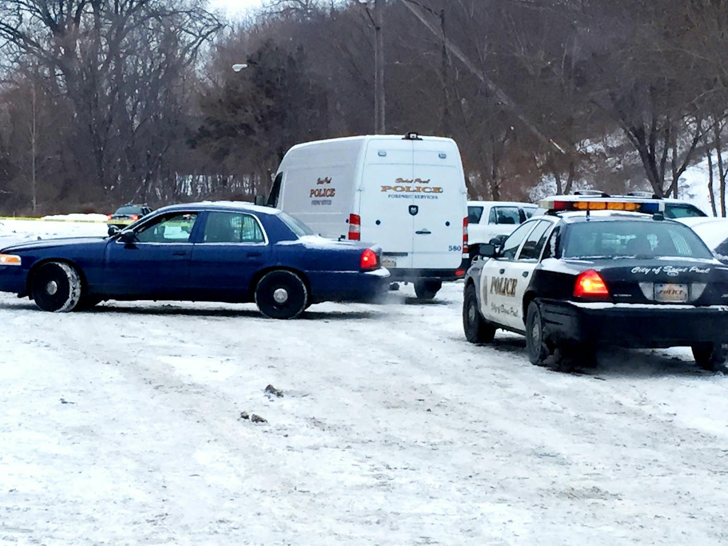 St. Paul police were still on the scene of an officer-involved shooting on the 200 block of University Av. E. St. Police shot and killed a suspect while responding to a call about a person sending deaths threat via text messages.