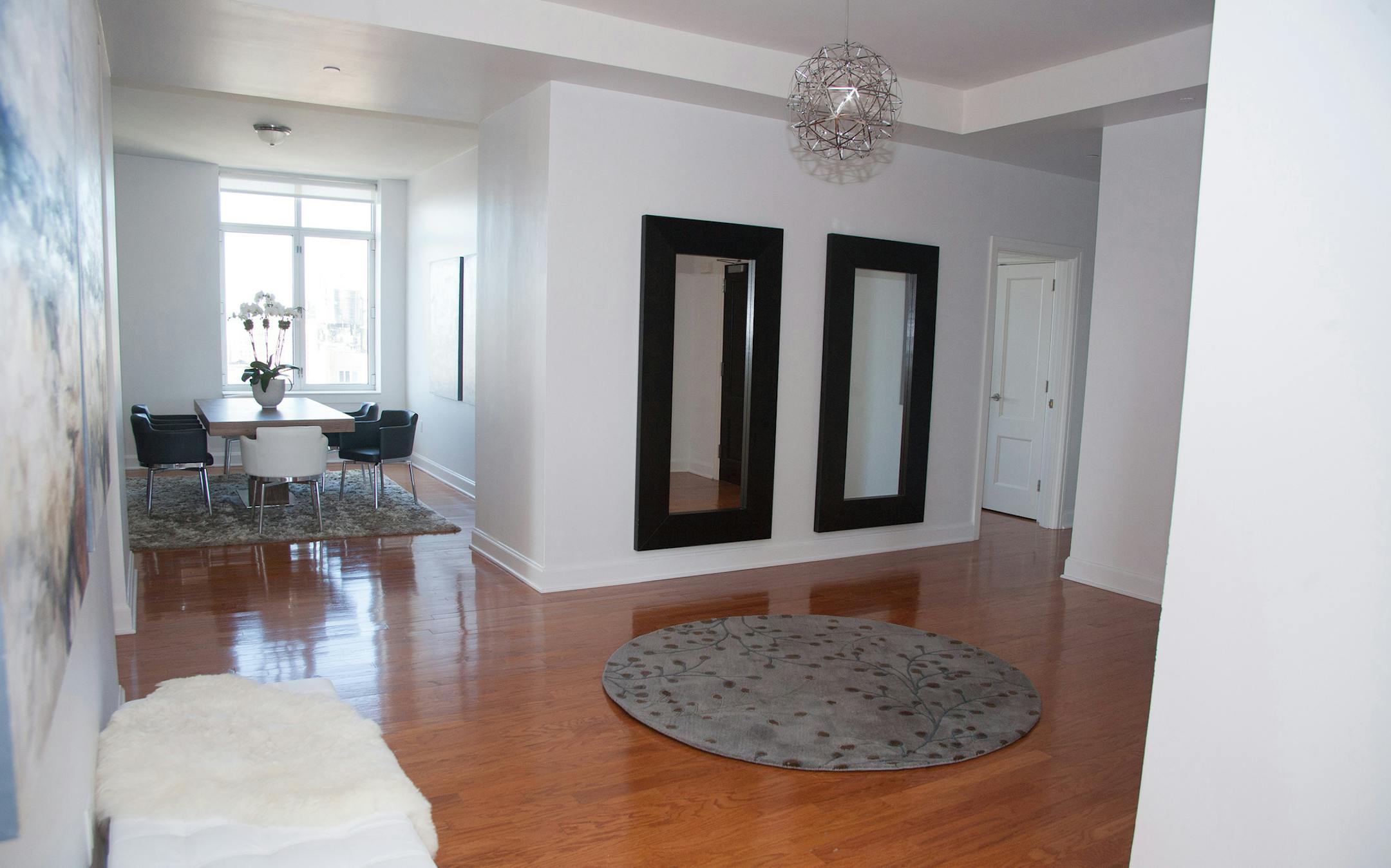 An entry is highlighted by two oversized mirrors. (Handout/TNS) ORG XMIT: 1195071