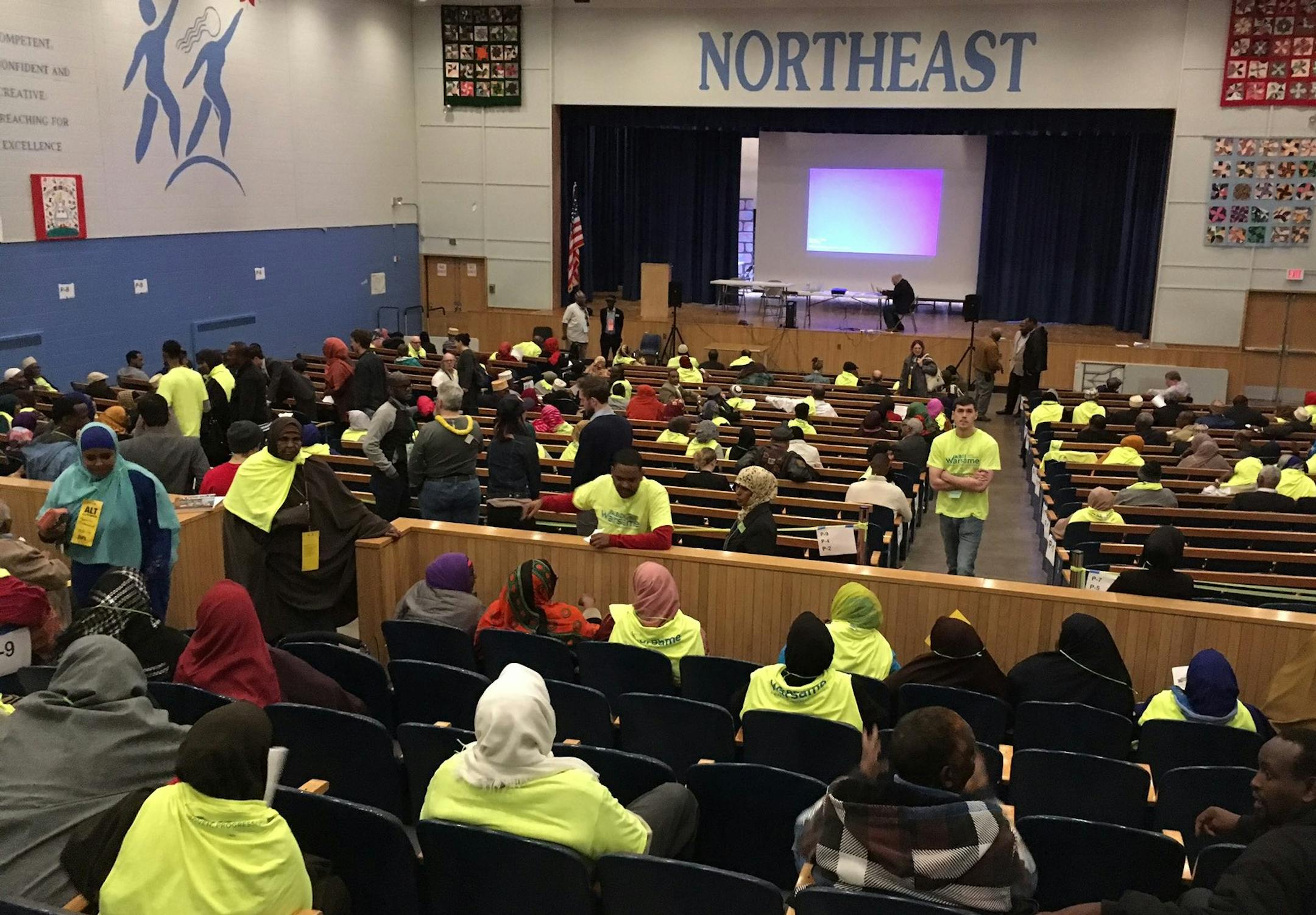 Abdi Warsame won the DFL endorsement at the Sixth Ward nominating convention for Minneapolis, held at Northeast Middle School on Saturday, May 20, 2017.