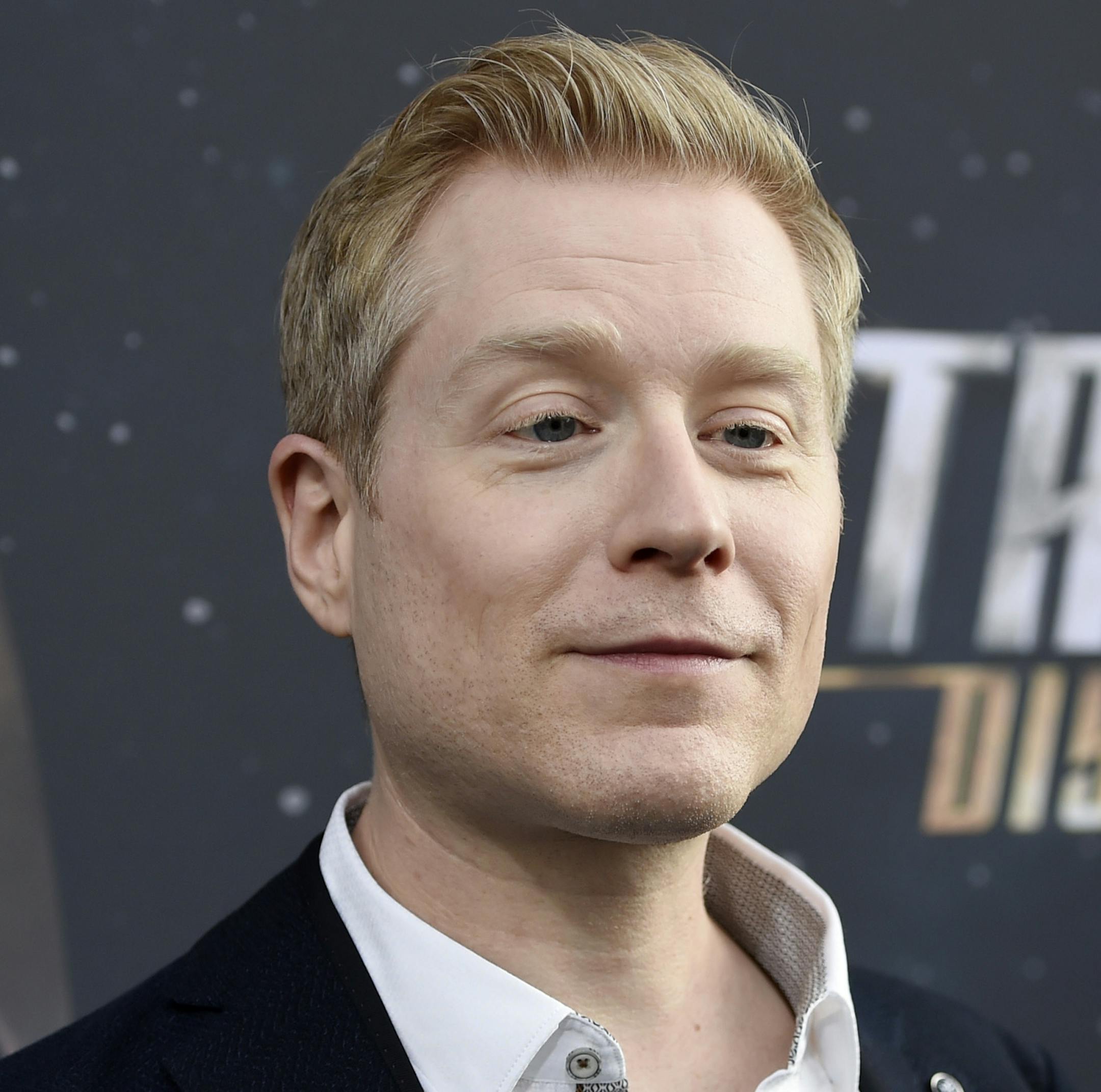 FILE - In this Sept. 19, 2017 file photo, Anthony Rapp, cast member in "Star Trek: Discovery," poses at the premiere of the new television series in Los Angeles. Spacey says he is “beyond horrified” by allegations that he made sexual advances on Rapp when he was a teen boy in 1986. Spacey posted on Twitter that he does not remember the encounter but apologizes for the behavior. Rapp tells BuzzFeed that he was 14 when he attended a party at Spacey's apartment. (Photo by Chris Pizzel