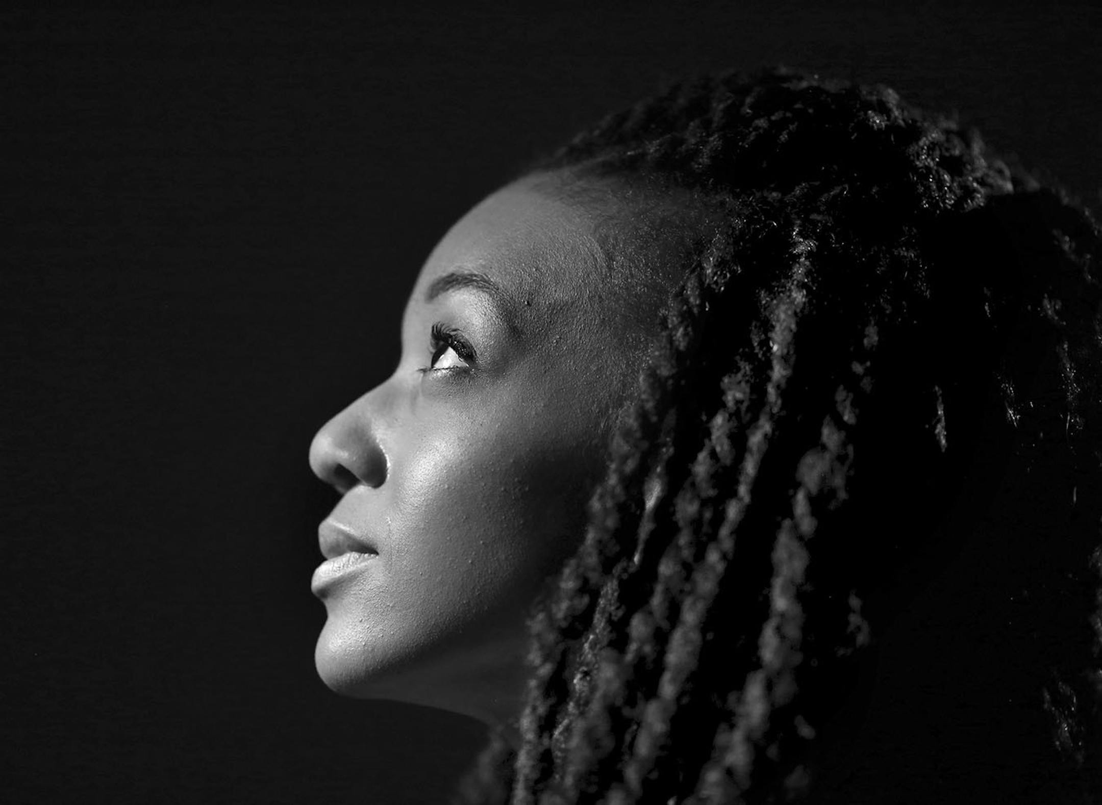 A portrait of, Brittany Lynch, from an article on young black leaders in the Twin Cities.