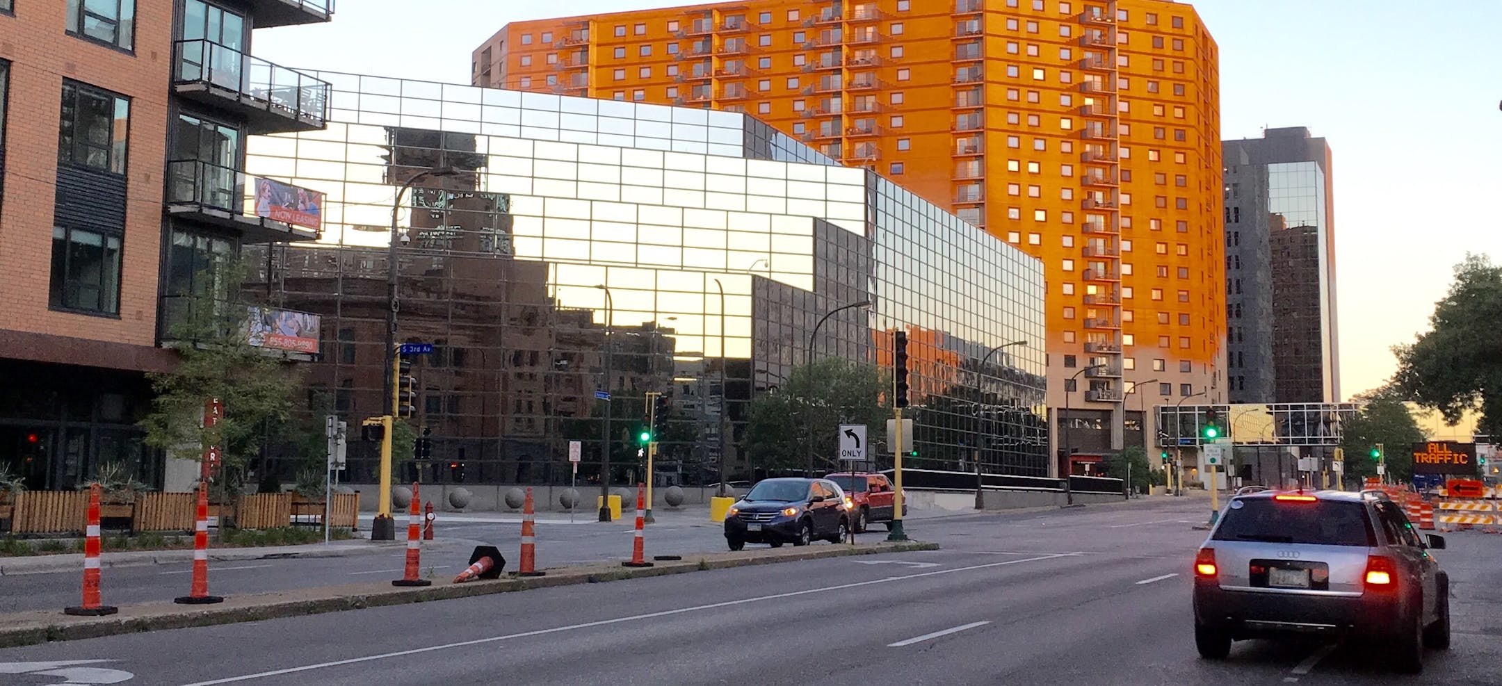 Traffic was getting through Sunday on westbound Washington Avenue in downtown Minneapolis, but a big stretch of that major downtown street is closing for three months starting Monday.