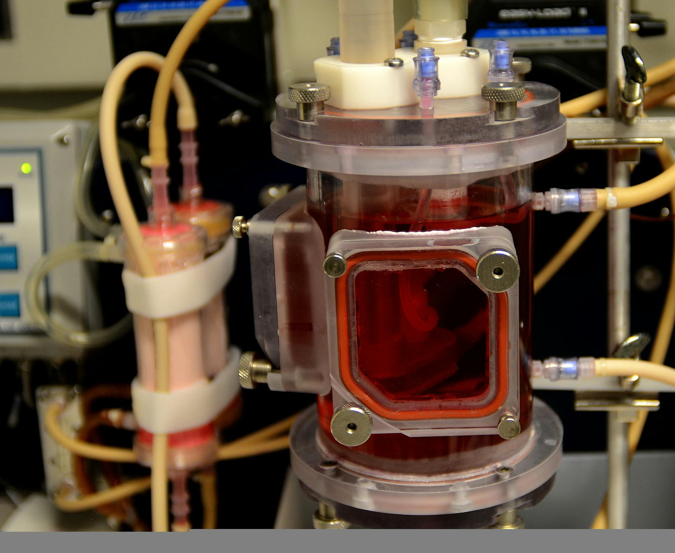 Physicians and researchers at the Mayo Clinic in Rochester say they see the future of medicine: a smorgasbord of technology that can be used to tap the body's innate ability to heal itself. Dr Daniel Spoon is working with a bioreactor and a bioprinter with which he hopes to print heart valves. This is a working bireactor] Richard.Sennott@startribune.com Richard Sennott/Star Tribune Rochester Minnesota Wednesday 6/5/13) ** (cq)