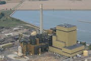 The coal-fired Big Stone power plant rises on the prairie in South Dakota, just across the border from Ortonville, Minn. It is co-ownd by Otter Tail P