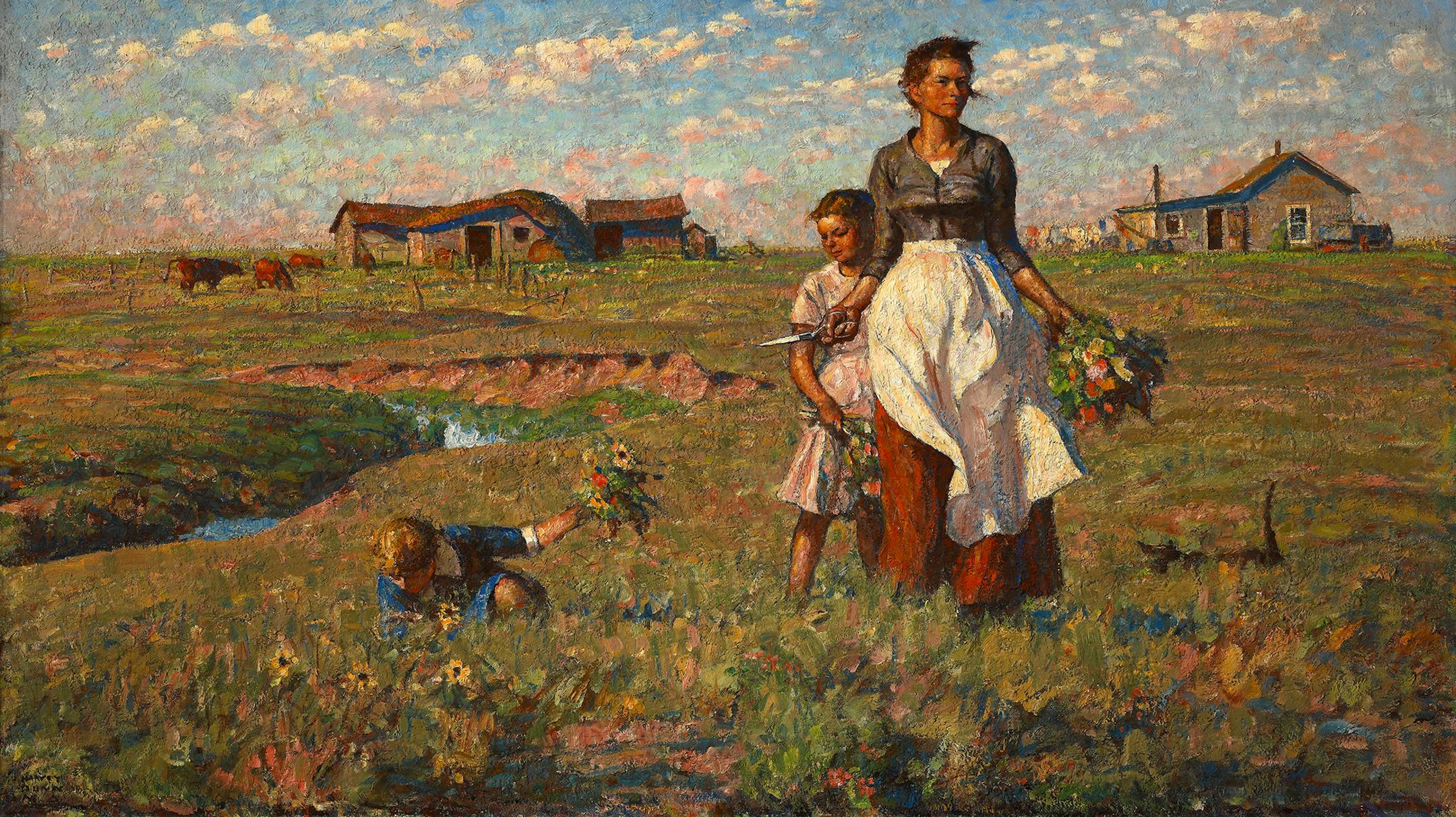 Rao had hung a copy of the painting “The Prairie Is My Garden” to cover a bare spot on her wall. She didn’t know it was a family heirloom.