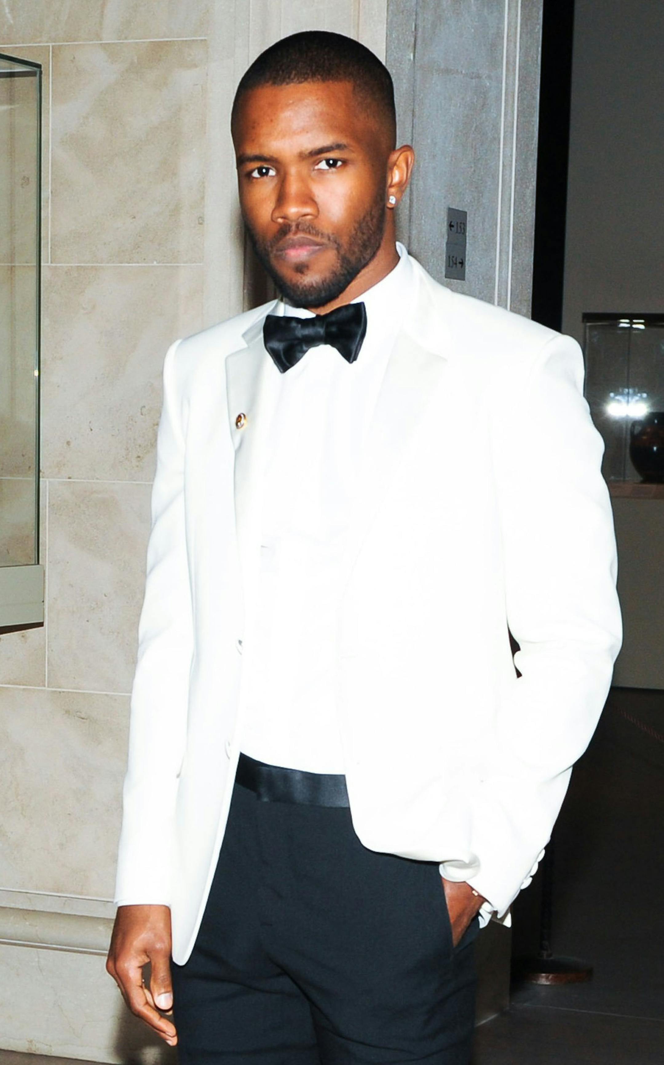 Frank Ocean at The Metropolitan Museum of Art in New York, NY on May 5th, 2014. (Billy Farrell/Sipa USA/TNS) ORG XMIT: 1188995
