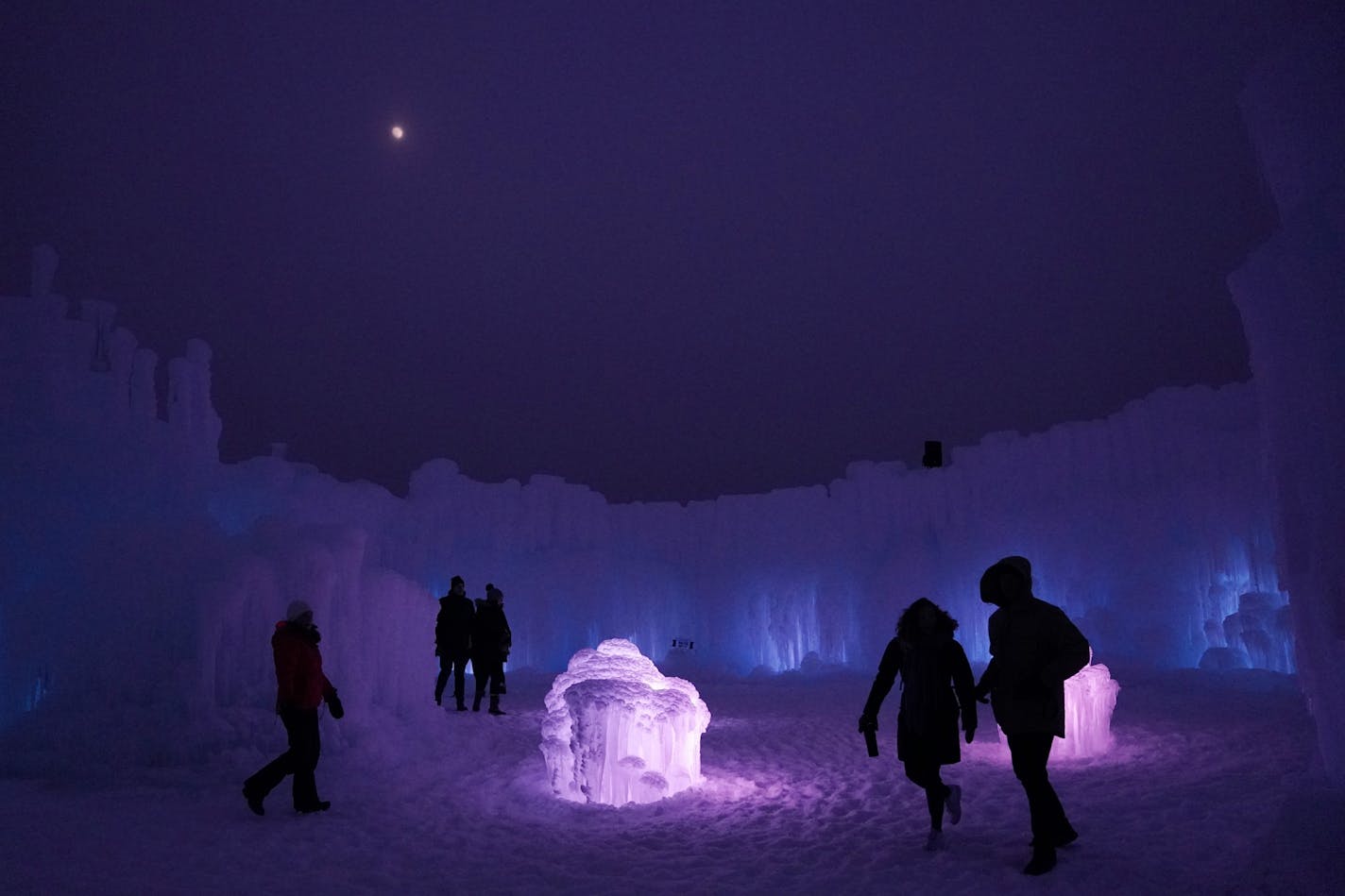 Guests explored the Ice Castle in Excelsior.