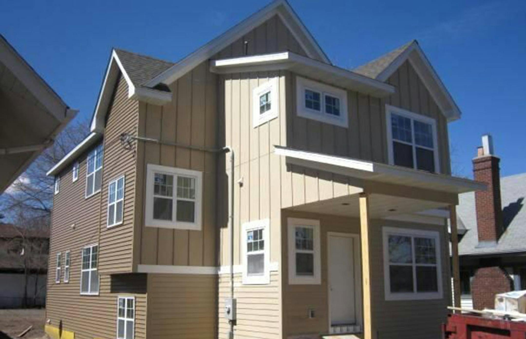 ... MINNEAPOLIS
Built in 2015, this three-bedroom, three-bath house located in the King Field neighborhood has 2,120 finished square feet and features three bedrooms on one level, high ceilings, kitchen with center island, granite countertops and stainless steel applainces, second floor laundry, fireplace, full unfinished basement, deck and two-car detached garage. Listed by Jay Anderson, Coldwell Banker Burnet, 612-819-7555.