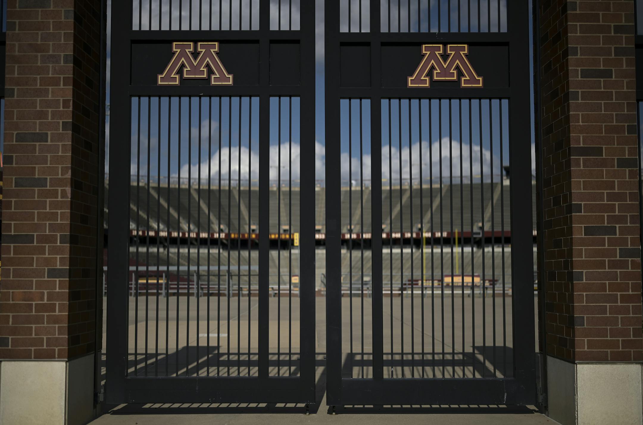 An empty TCF Bank Stadium, home of the University of Minnesota Gophers, was photographed Thursday, Aug. 13, 2020 in Minneapolis, Minn. ] aaron.lavinsky@startribune.com An empty TCF Bank Stadium, home of the University of Minnesota Gophers, was photographed Thursday, Aug. 13, 2020 in Minneapolis, Minn.
