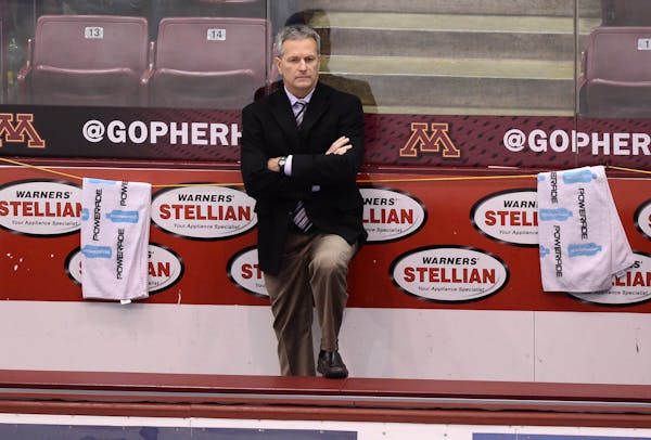 Don Lucia:&#x200a; His present contract as Gophers hockey coach expires after the 2016-17 season.