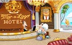 Sack cartoon: Mar-a-Lago perks under Trump