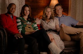 CAROLINE TOMPKINS/ Lifetime
Antwon Tanner, Danneel Ackles, Hilarie Burton and Robert Buckley star in "The Christmas Contract."