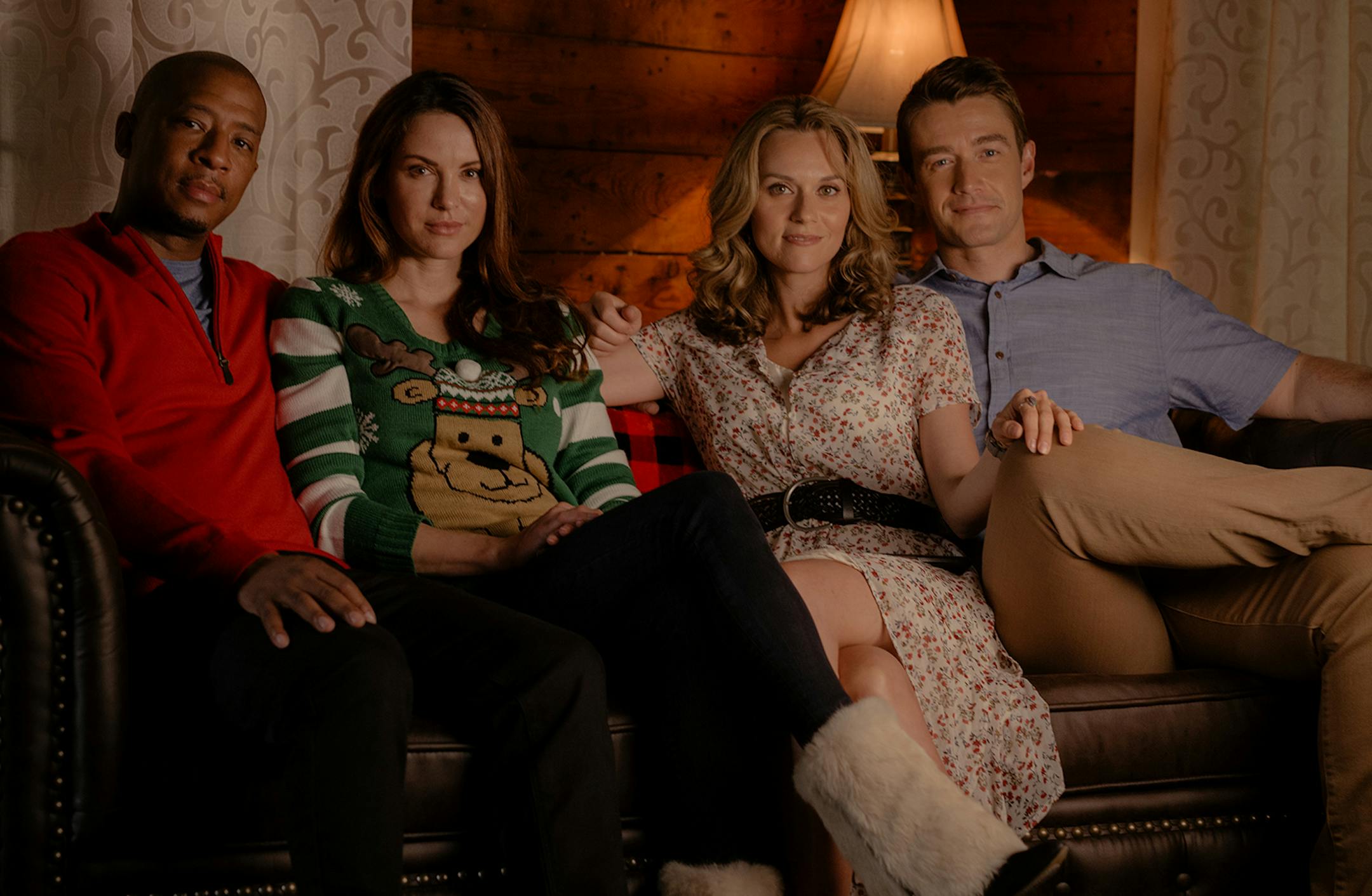 CAROLINE TOMPKINS/ Lifetime
Antwon Tanner, Danneel Ackles, Hilarie Burton and Robert Buckley star in "The Christmas Contract."