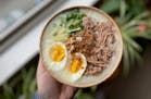 SoYen's pork congee is everything savory and wonderful in a bowl.