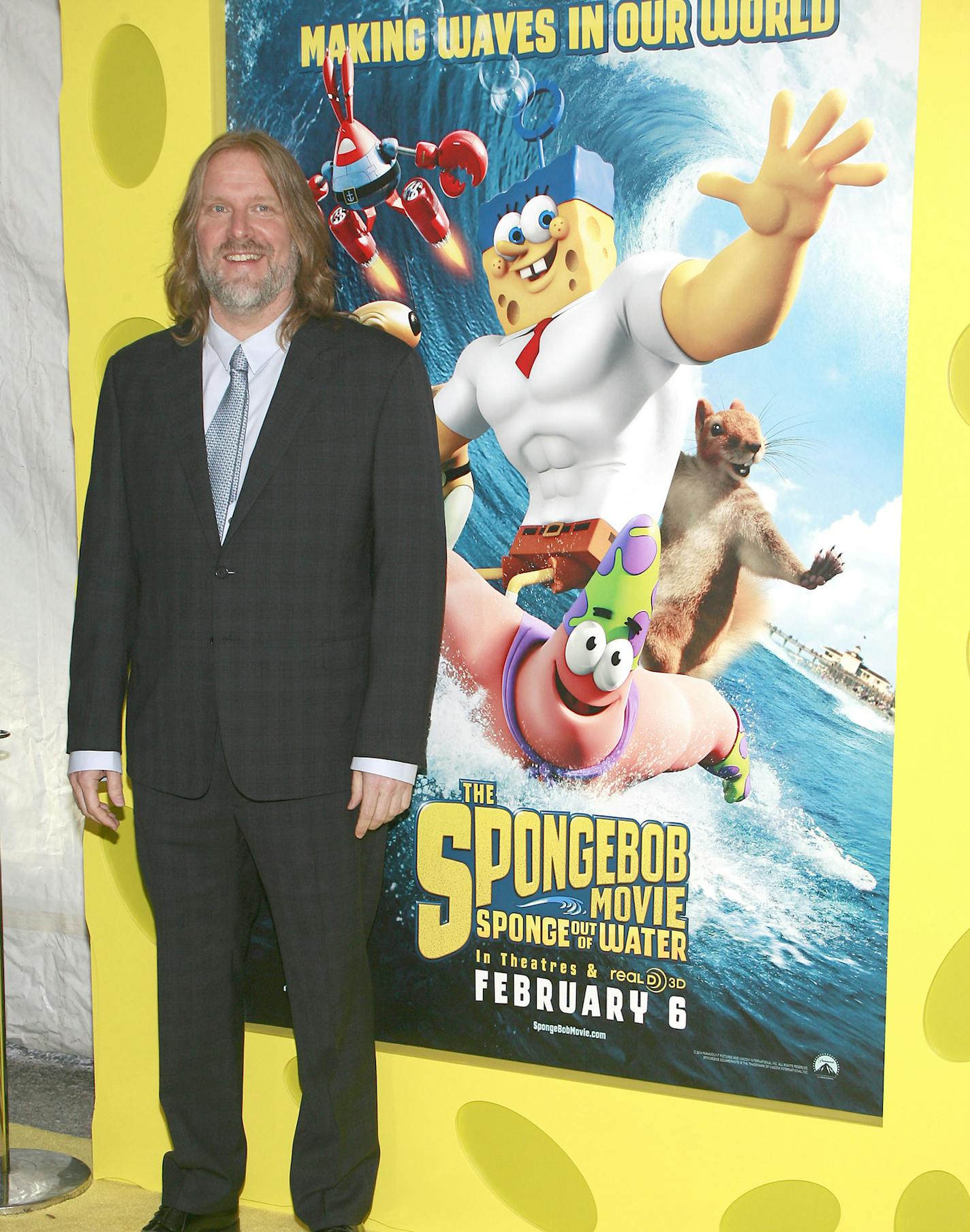 Bill Fagerbakke arrives at the premiere of "Spongebob Movie: Sponge Out of Water" on Jan. 31, 2015, at AMC Lincoln Square in New York. (Sylvain Gaboury/Patrick McMullan Co./Sipa USA/TNS) ORG XMIT: 1168576