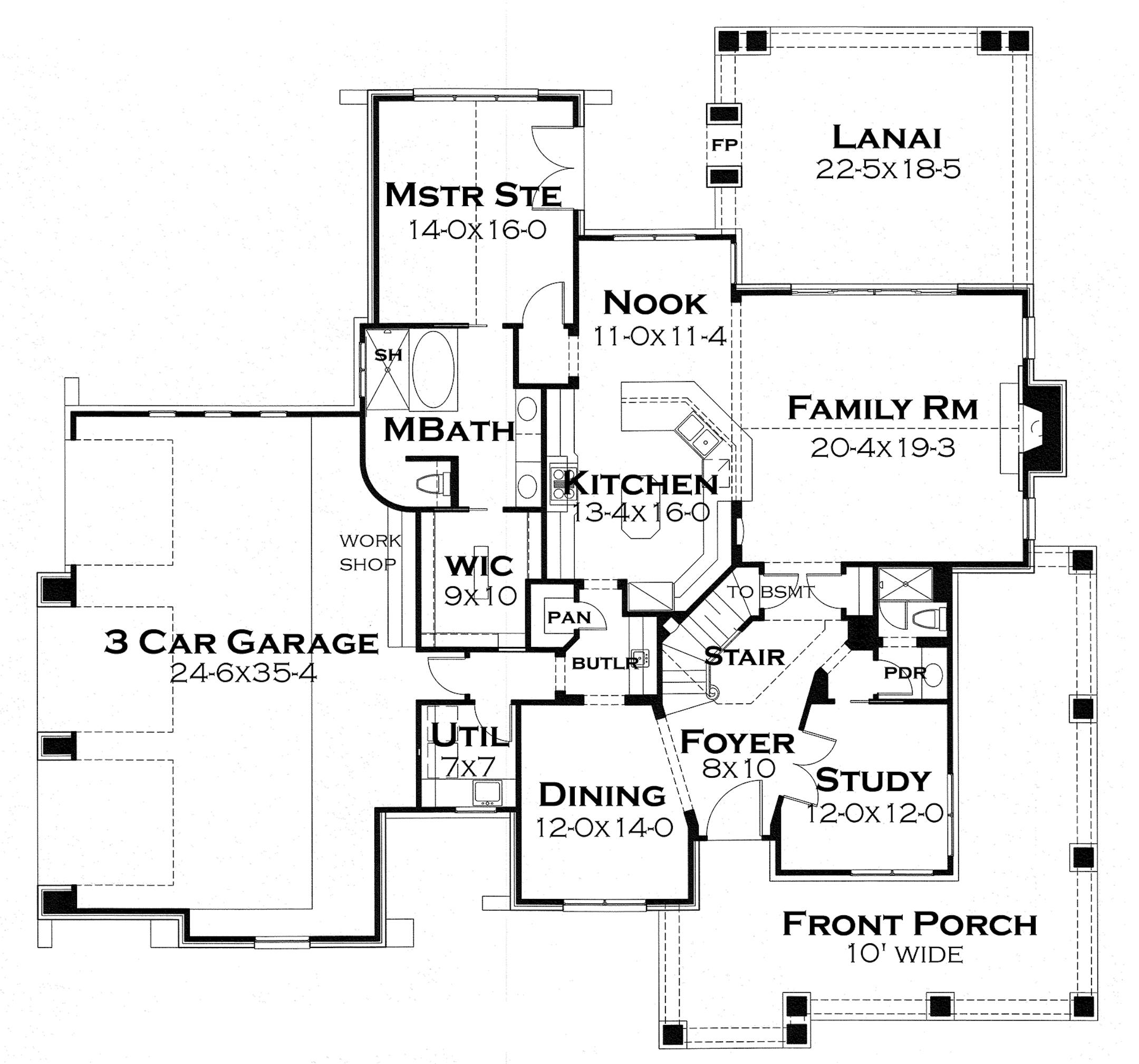 PLAN042918: Euro-style Craftsman has bonus space to spare