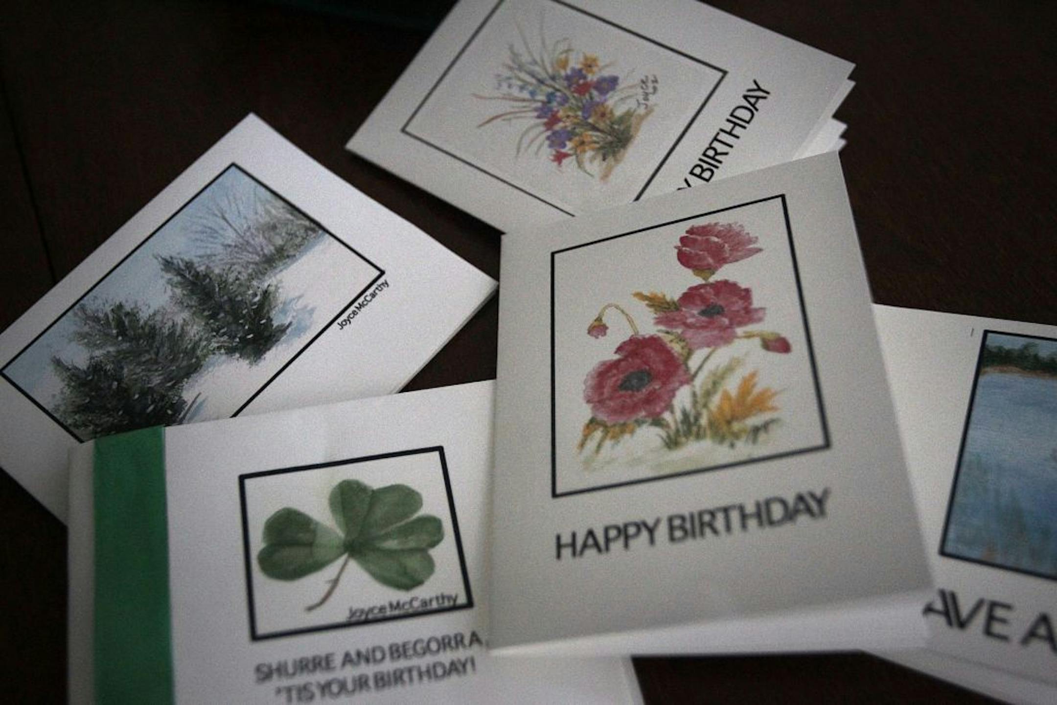 Annabelle Dale, 100 and friend Joyce McCarthy have teamed up to create greeting cards. The cards feature Annabelle's poems and Joyce's art and design work. The pair then share the cards with residents who live at their building.