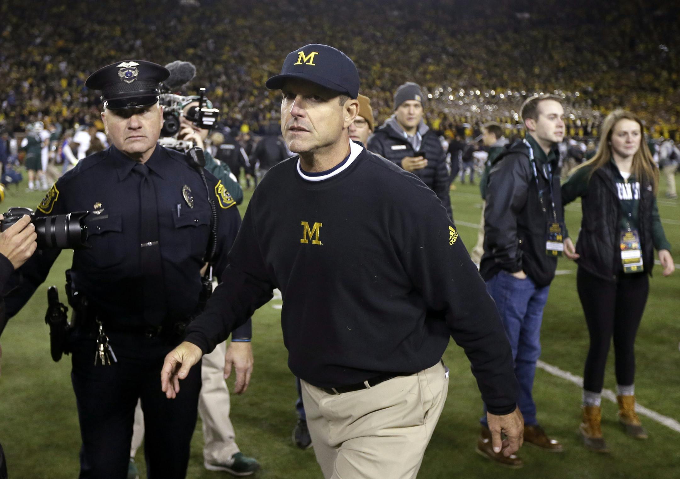 Michigan head coach Jim Harbaugh