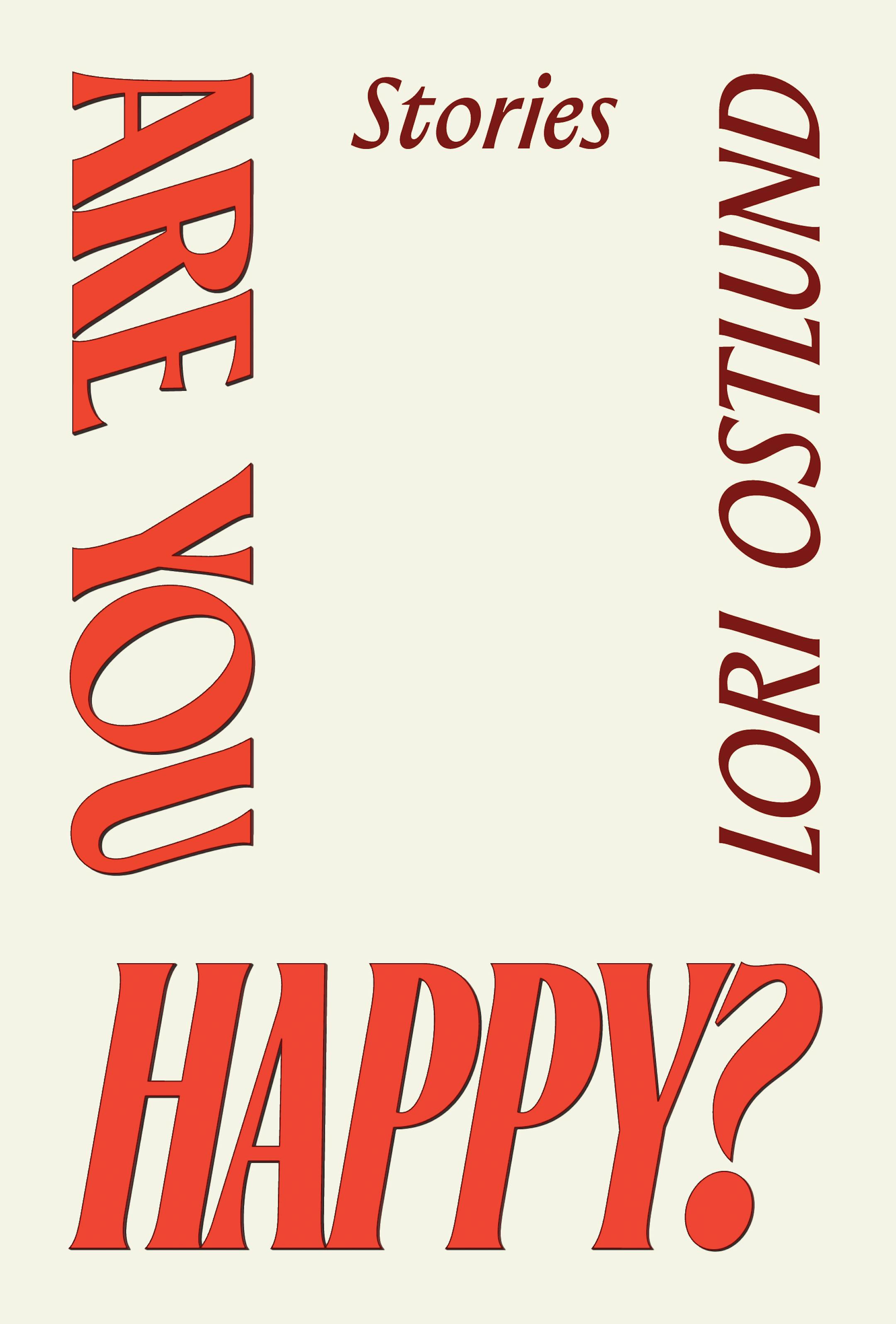 cover of Are You Happy? has the title in red on a cream-colored background