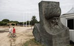 A Suleiman sculpture at the memorial park near Szigetvar, Hungary, June 22, 2016. Researchers are unearthing a 16th-century encampment discovered last