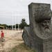 A Suleiman sculpture at the memorial park near Szigetvar, Hungary, June 22, 2016. Researchers are unearthing a 16th-century encampment discovered last