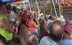 A view of the crowd at the North Star Stampede Rodeo on July 25.