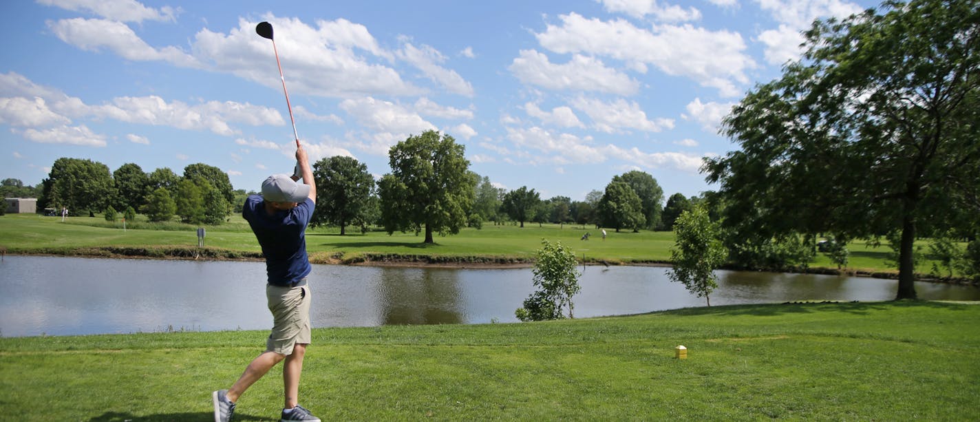 Ben Leach of Minneapolis, shown playing the Hiawatha Golf Course in June. The Minneapolis Park Board has voted to close the 18-hole course at the end of the 2019 season.