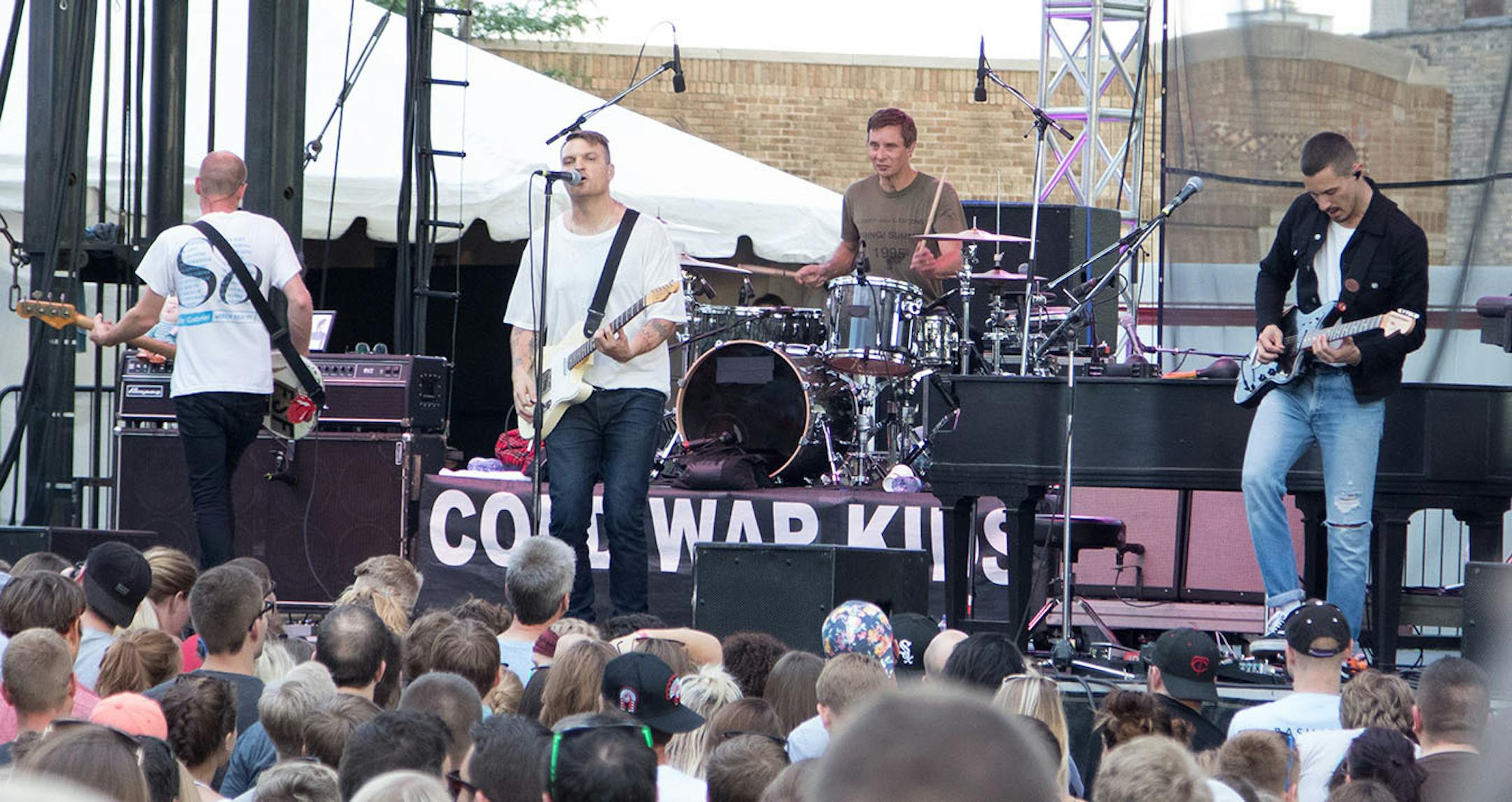 Cold War Kids performs on the PreferredOne Stage on day one of the 2016 Basilica Block Party on July 8, 2016 at the Basilica in Minneapolis, Minn. [ Special to Star Tribune, photo by Matt Blewett, matt@mattebphoto.com, Basilica Block Party 2016, 550335 BASILICA070916