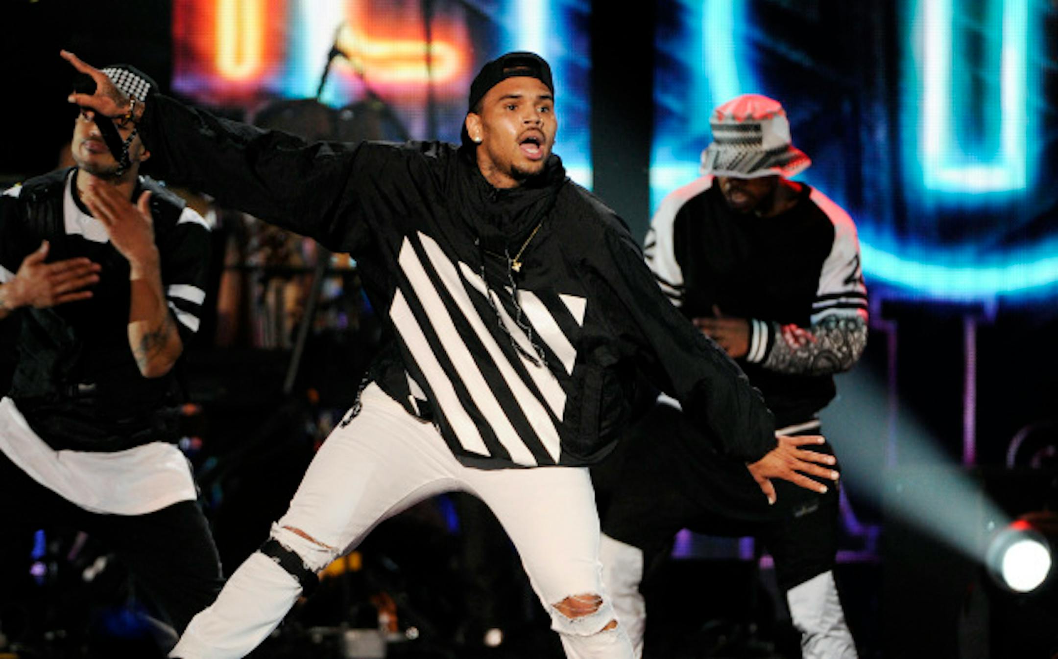 Chris Brown performed last week at the Soul Train Awards in Las Vegas. / Photo by Chris Pizzello/Invision/AP