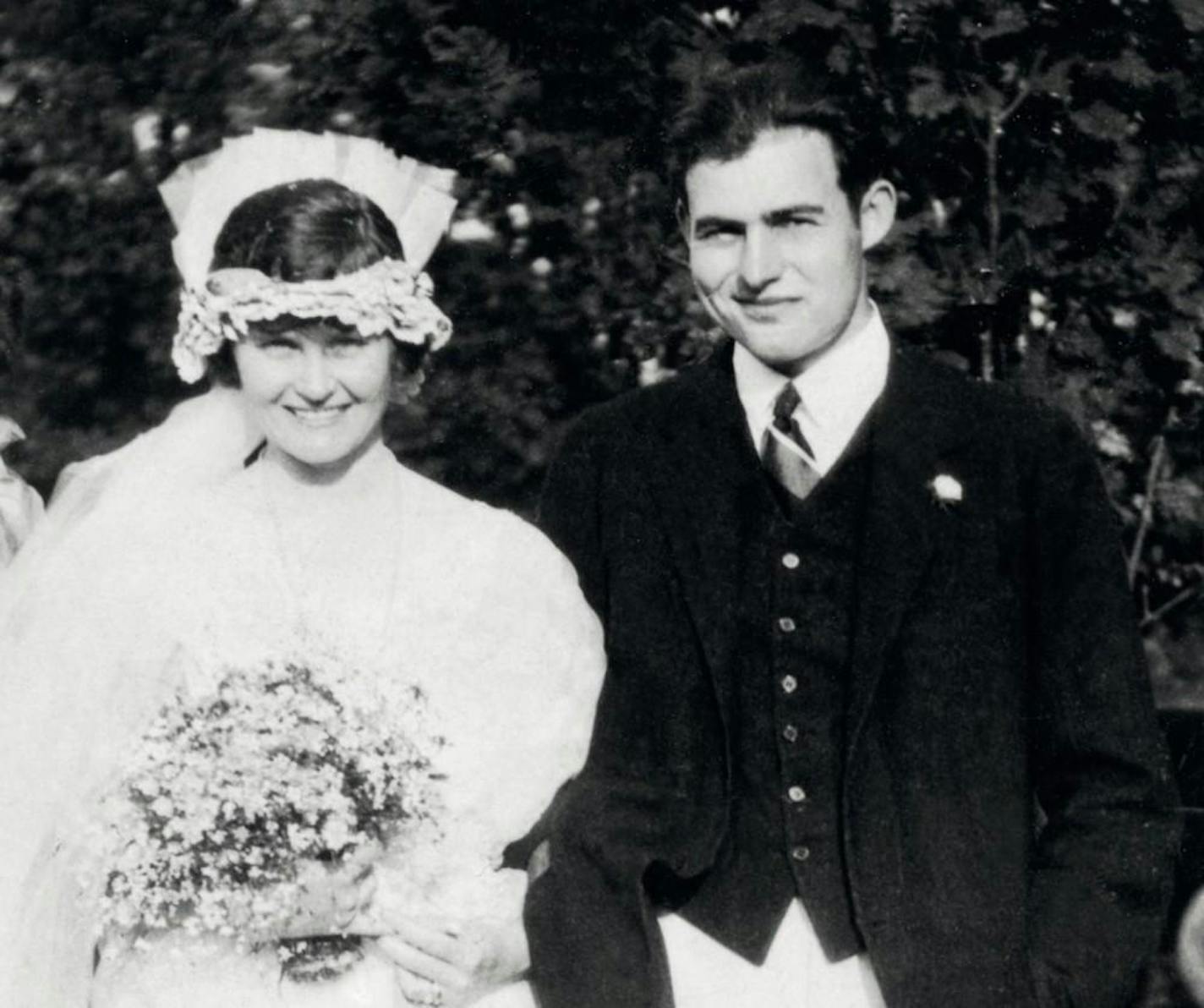 Ernest and Hadley on their wedding day.