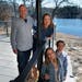 Homeowners Jon and Kirsten Yocum, with their children Nora and Oliver, plus dog Sven, recently built a new home in Grant, Minn., near Stillwater.