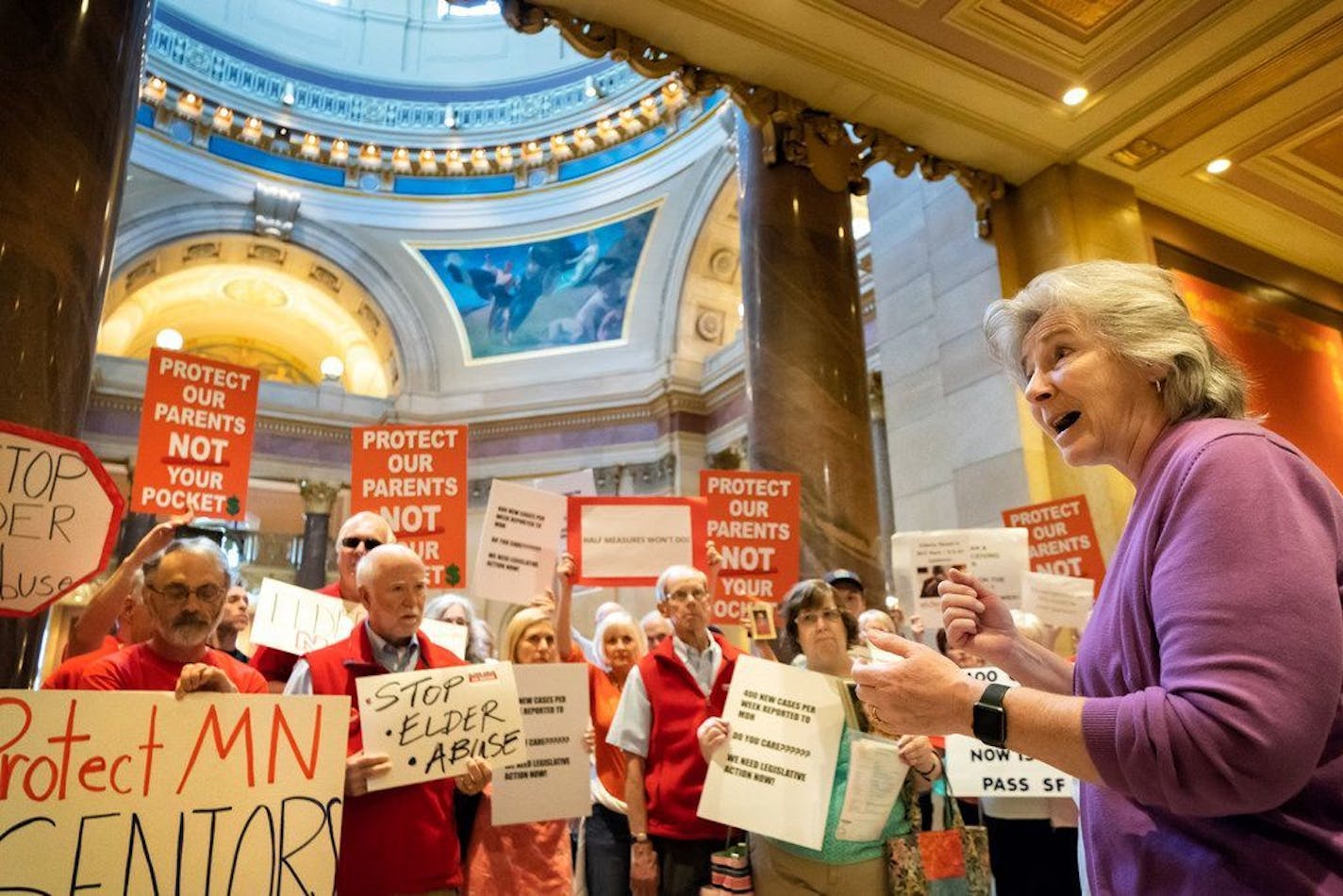 Last May, state Health Commissioner Jan Malcolm addressed elder abuse victims who gathered at the State Capitol to protect inaction by the state Legislature over proposals to protect seniors from abuse. Malcolm has since unveiled an ambitious plan for expanding the state's regulatory oversight of senior care facilities across the state.