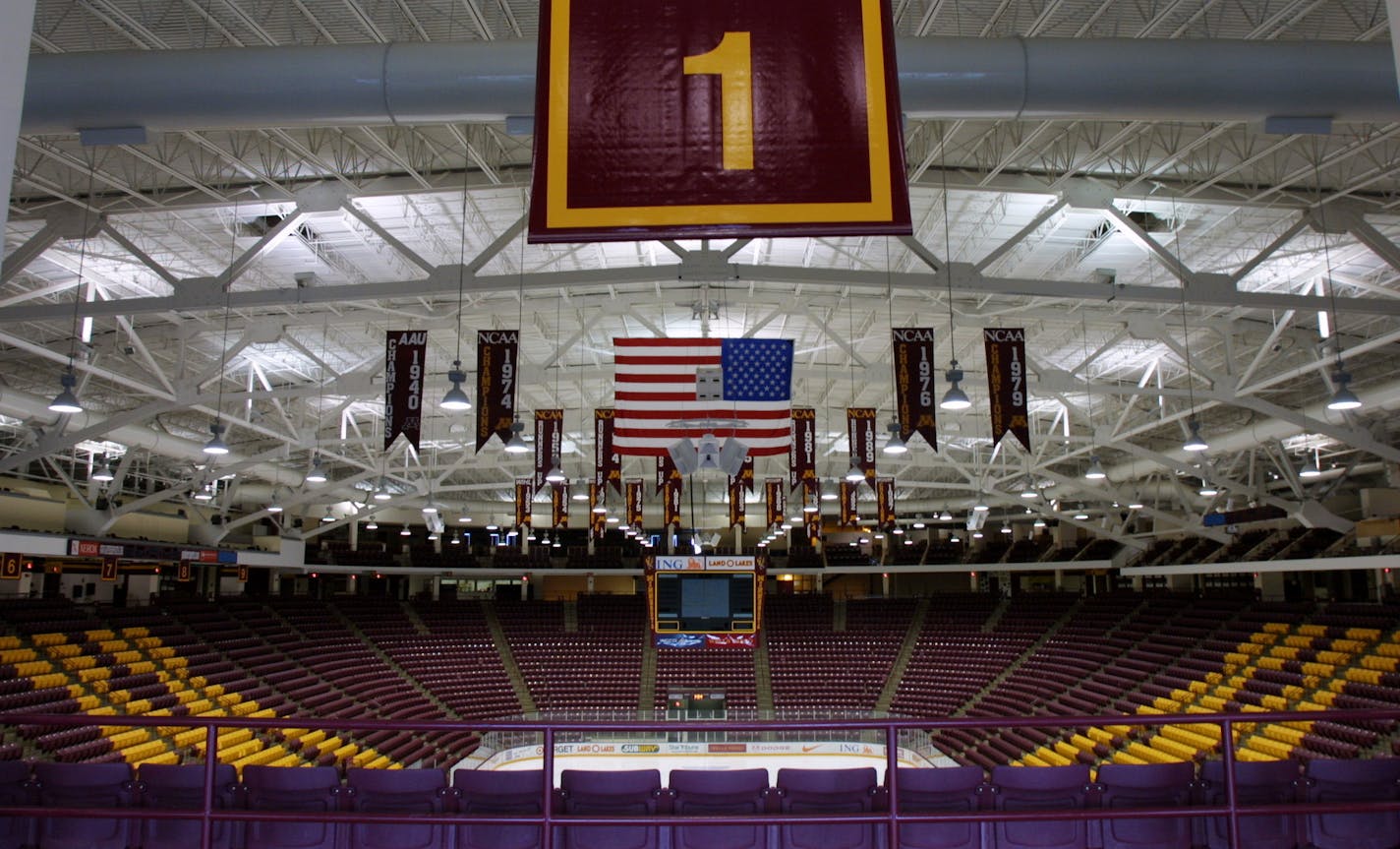 Mariucci Arena, in 2002.