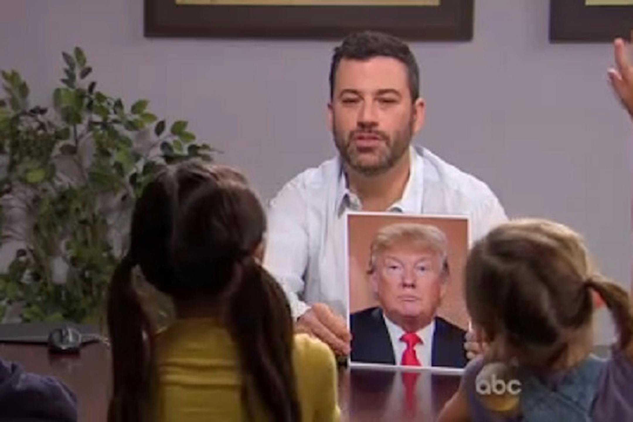 Jimmy Kimmel talks with kids about the presidential candidates.
