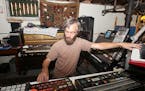 Martin Dosh worked in his home studio composing the score for the film "Universe," which will play at the Square Lake Film Festival, Friday, July 31, 