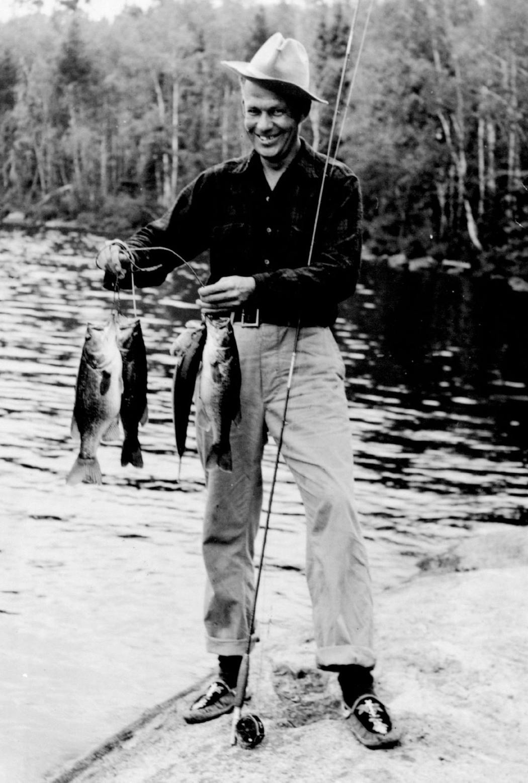 Sigurd Olson A string of bass, ca. 1942 From 