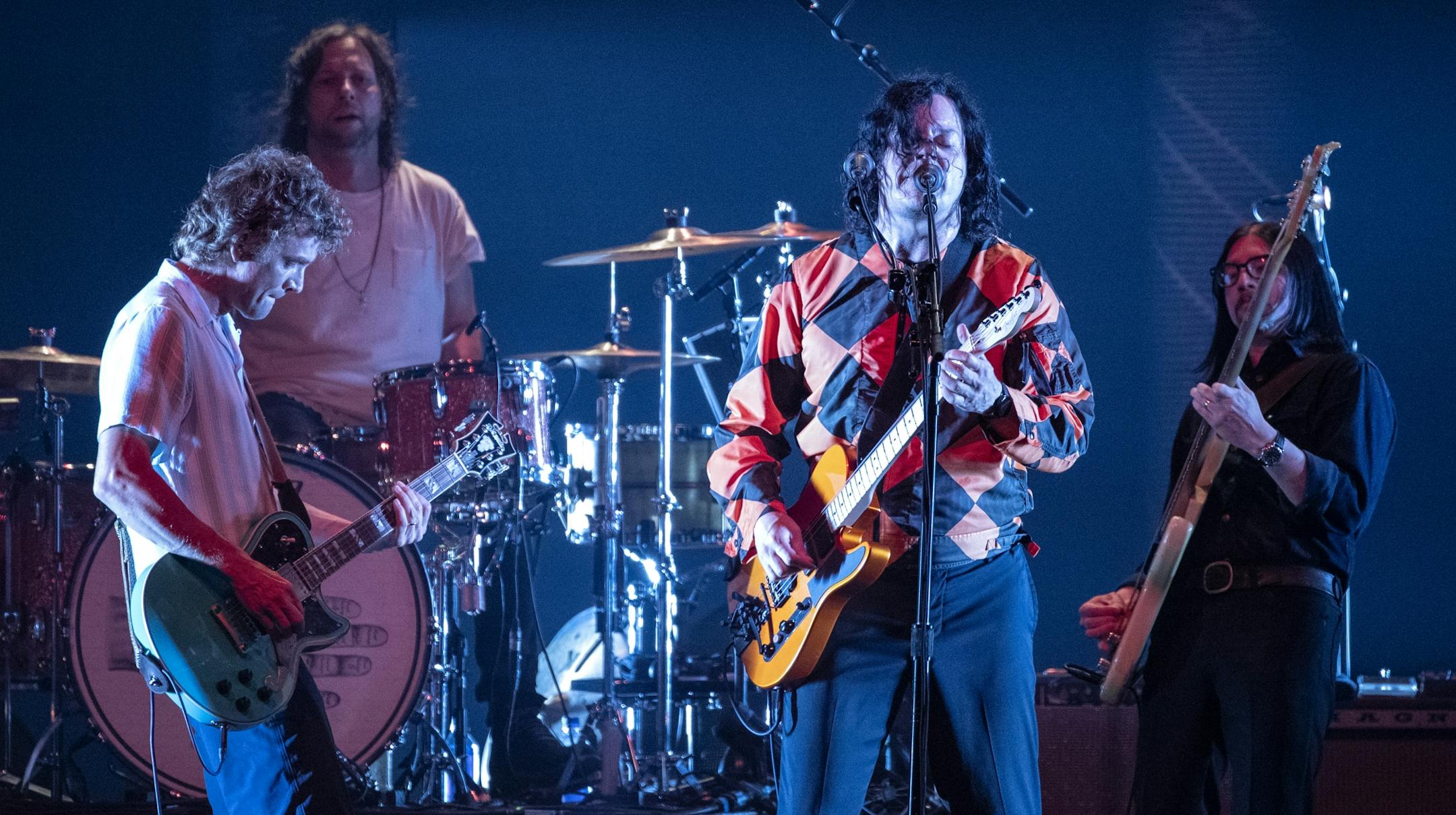 Brendan Benson, Patrick Keeler, Jack White and Jack Lawrence of the Raconteurs performed at the Armory.