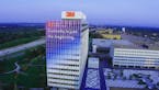 "Curiosity is just the beginning," is the written message on 3M's headquarters tower in Maplewood.