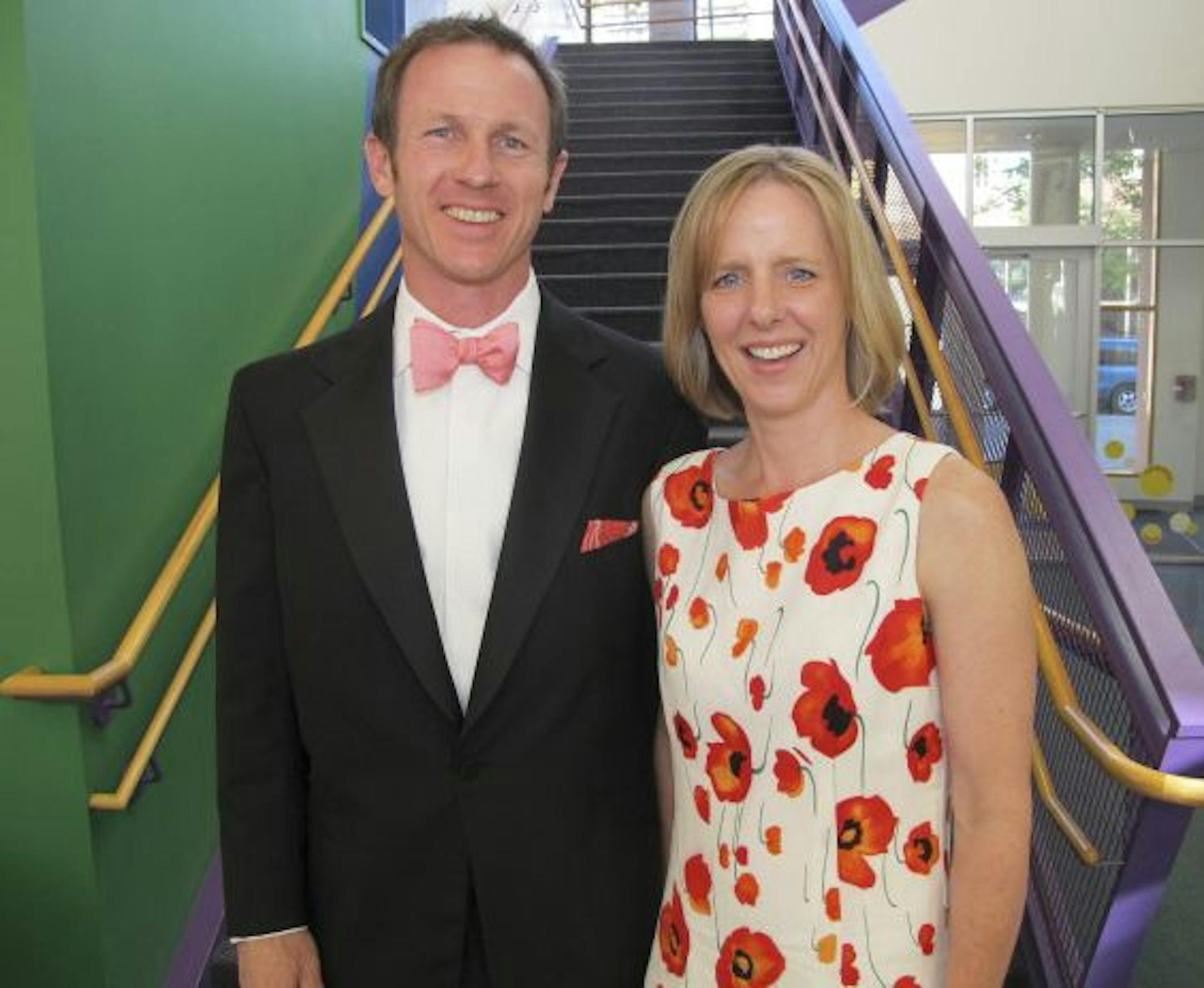 Dianne Krizan, president of the Minnesota Children's Museum and Bill McKinney, incoming board chair.