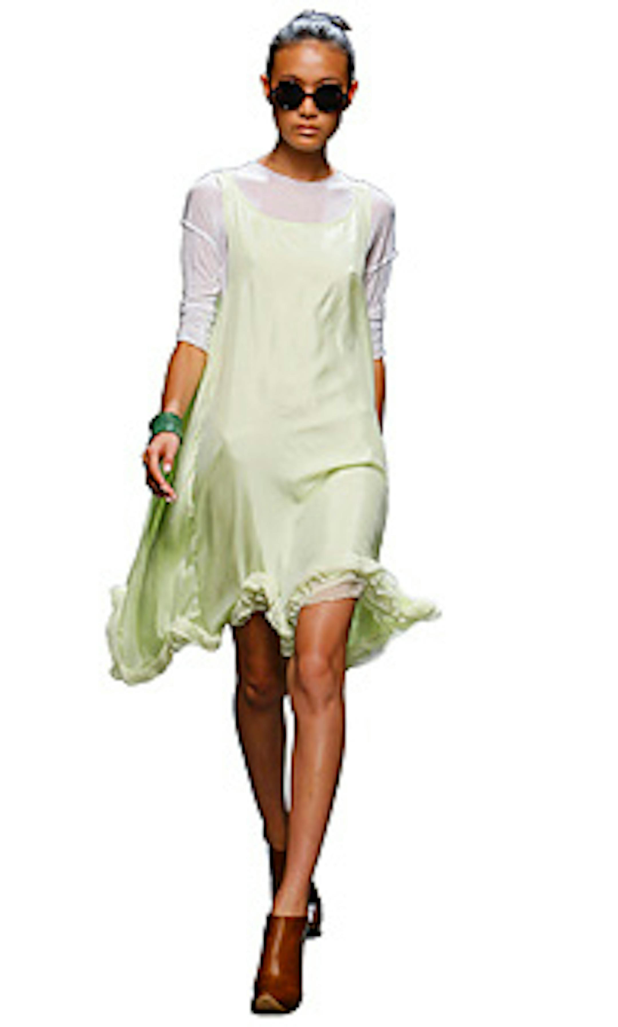 An outfit from Yigal Azrouel's spring line.