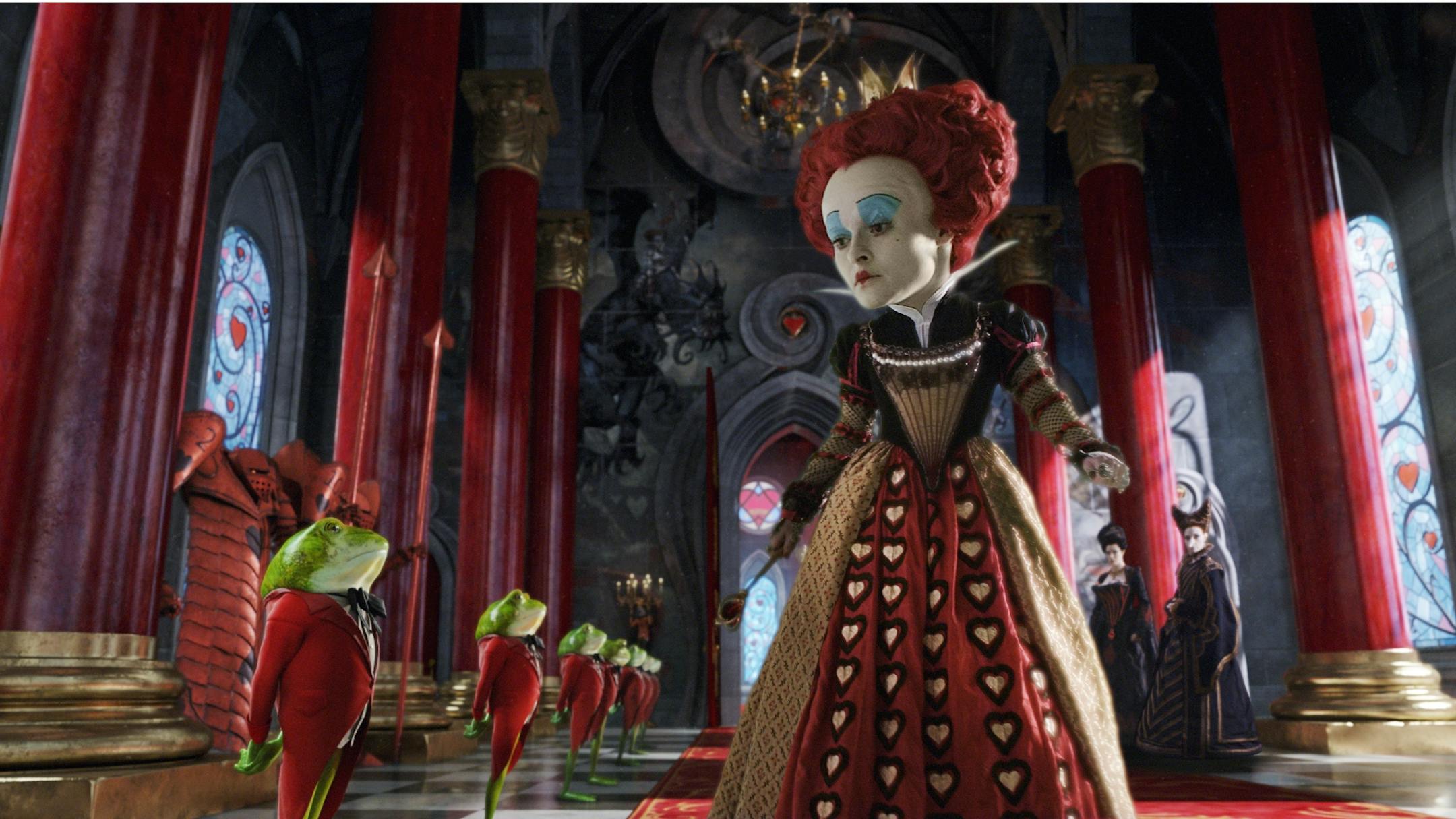 Helena Bonham Carter as the Red Queen in "Alice in Wonderland": Sometimes the book is much better than the movie.